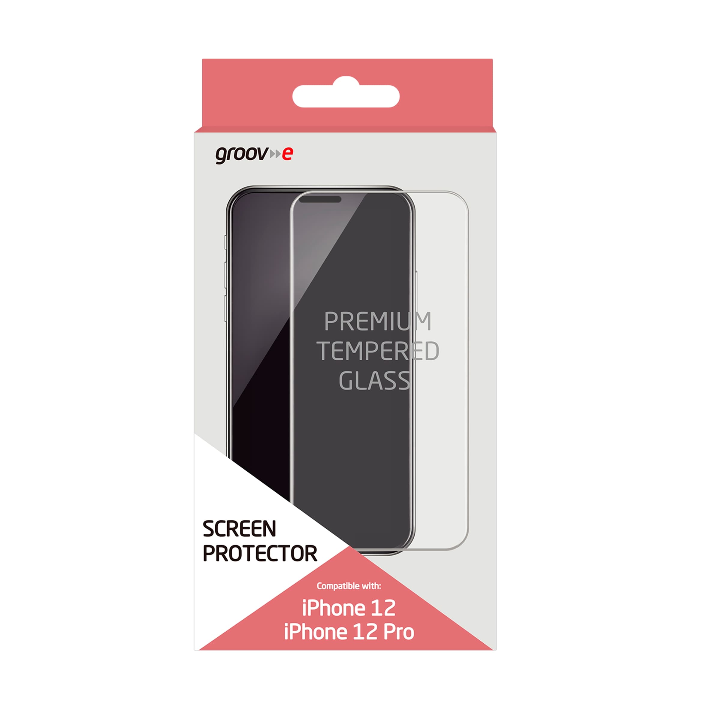 Groov-e iPhone 12/12 Pro Tempered Glass Screen Protector