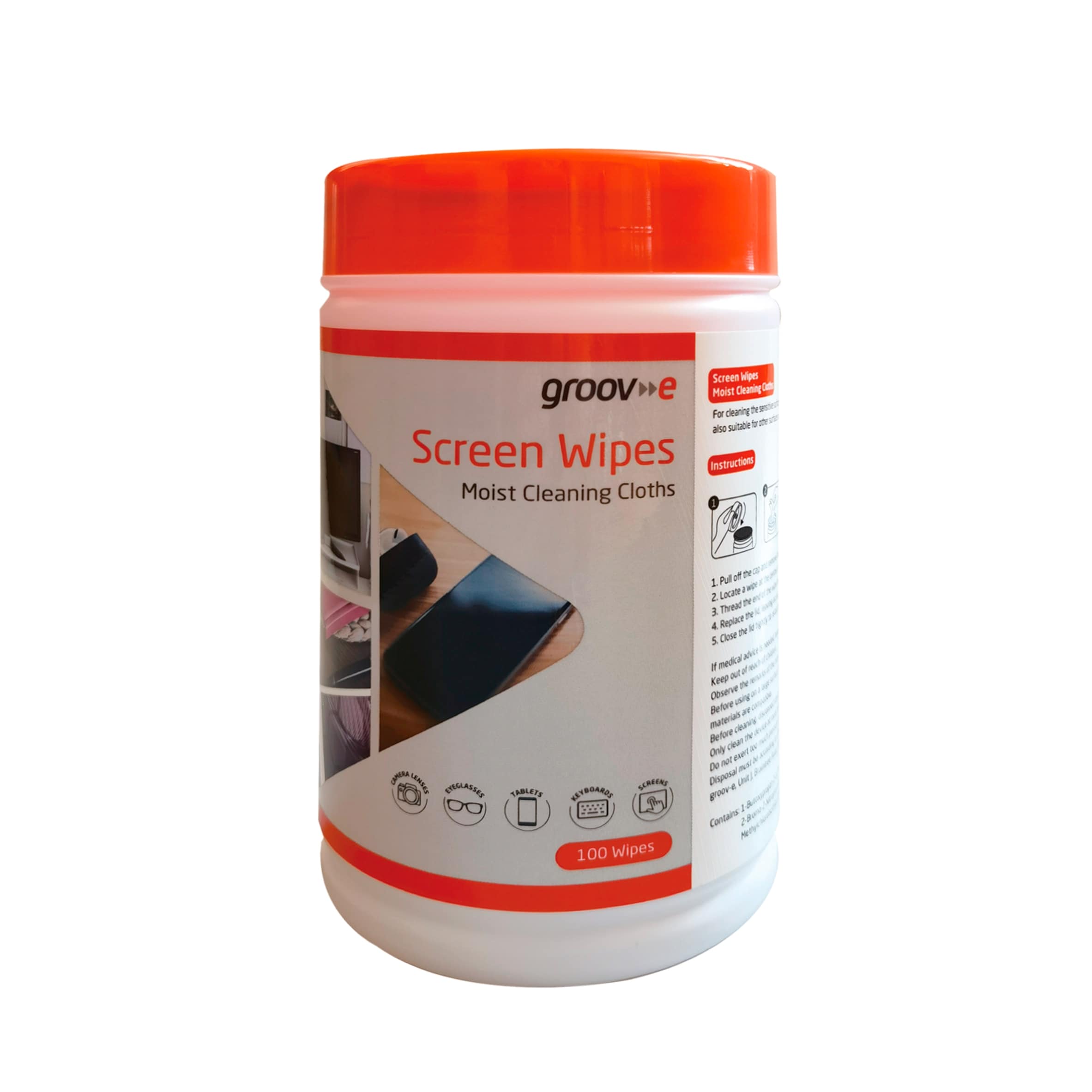 Groov-e Screen Wipes - 100pk
