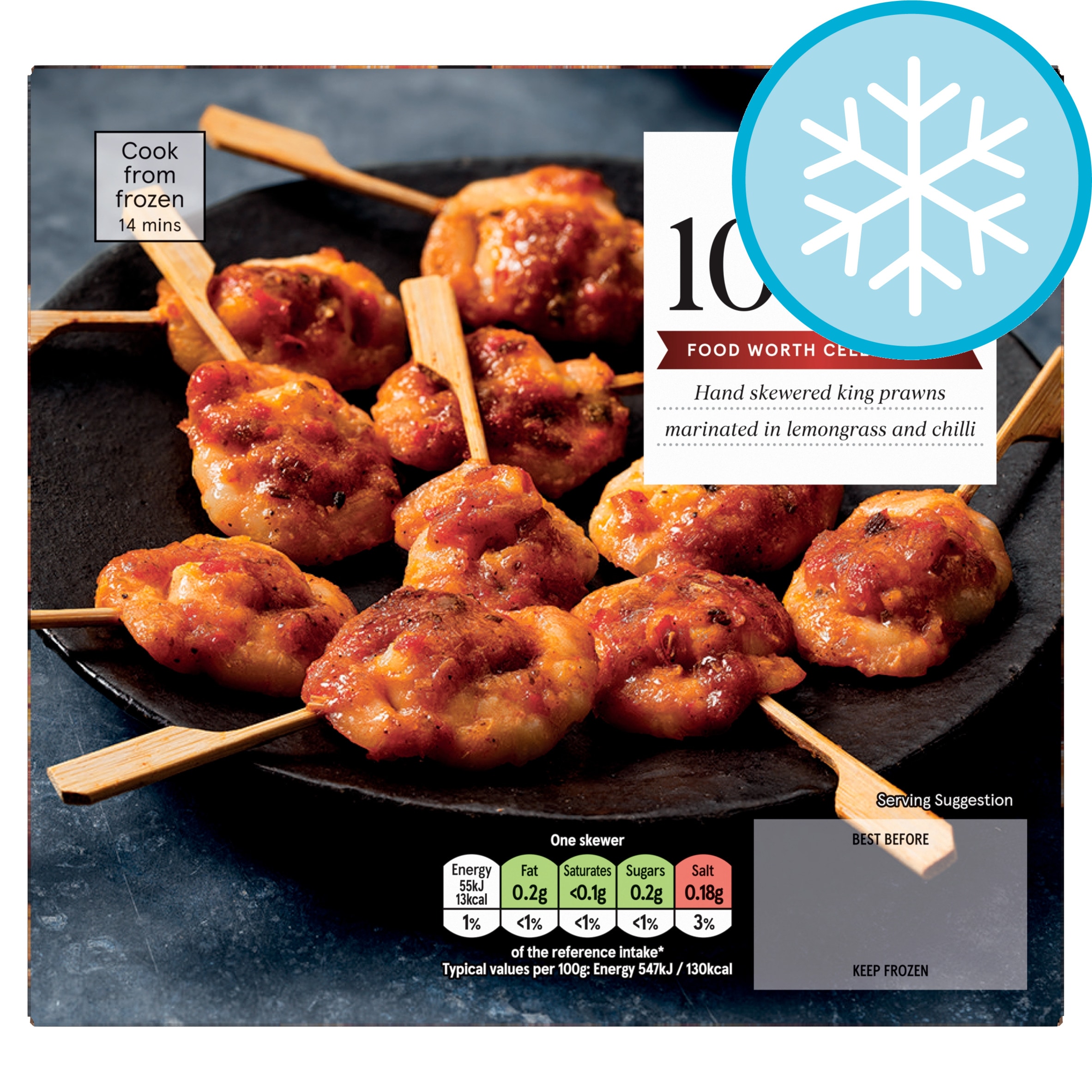 Tesco 10 Prawn Kushiyaki Skewers 180g