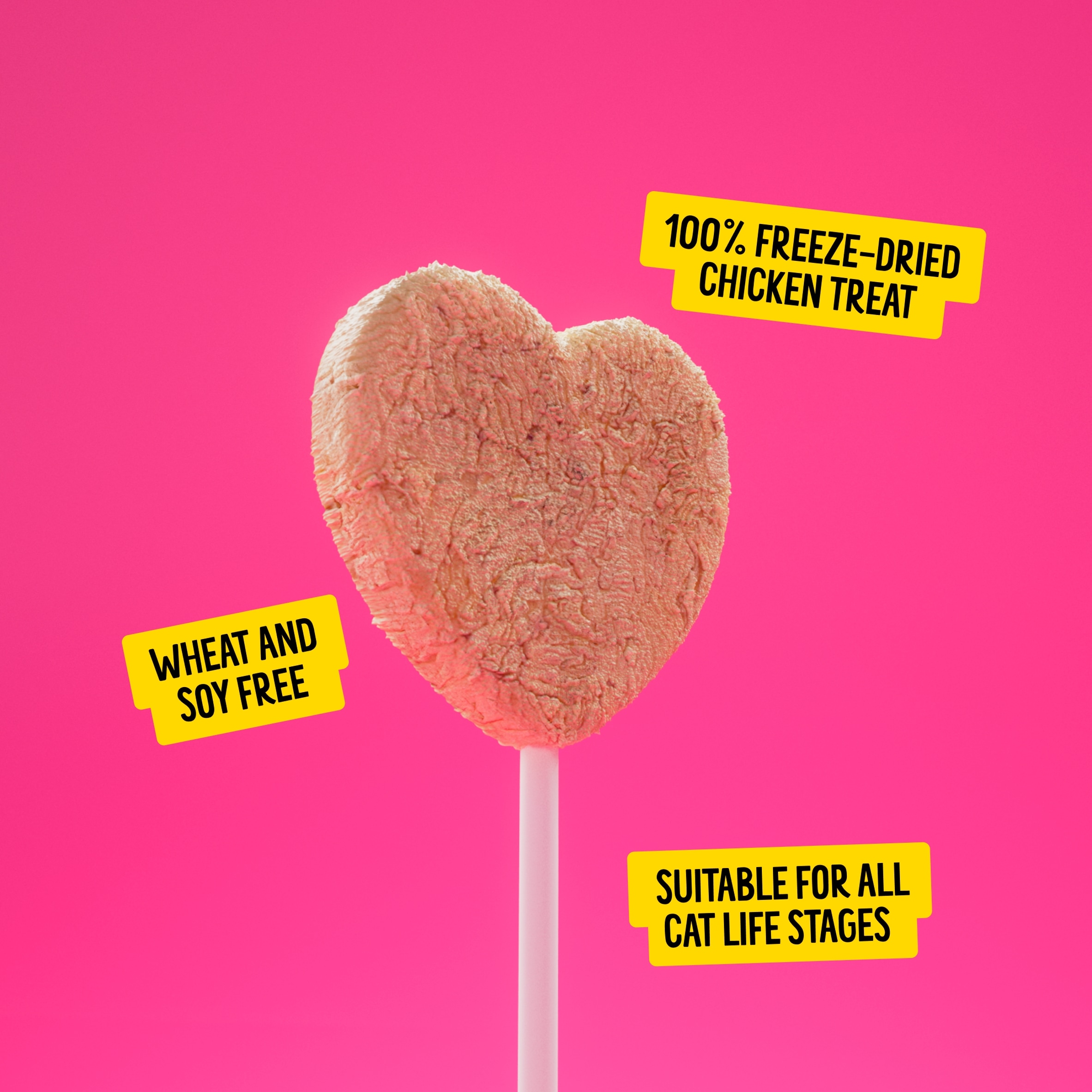 Bonkers Purrpops Freeze Dried Chicky Licks Chicken Cat Treats 4 Pack 5.6g thumbnail 3