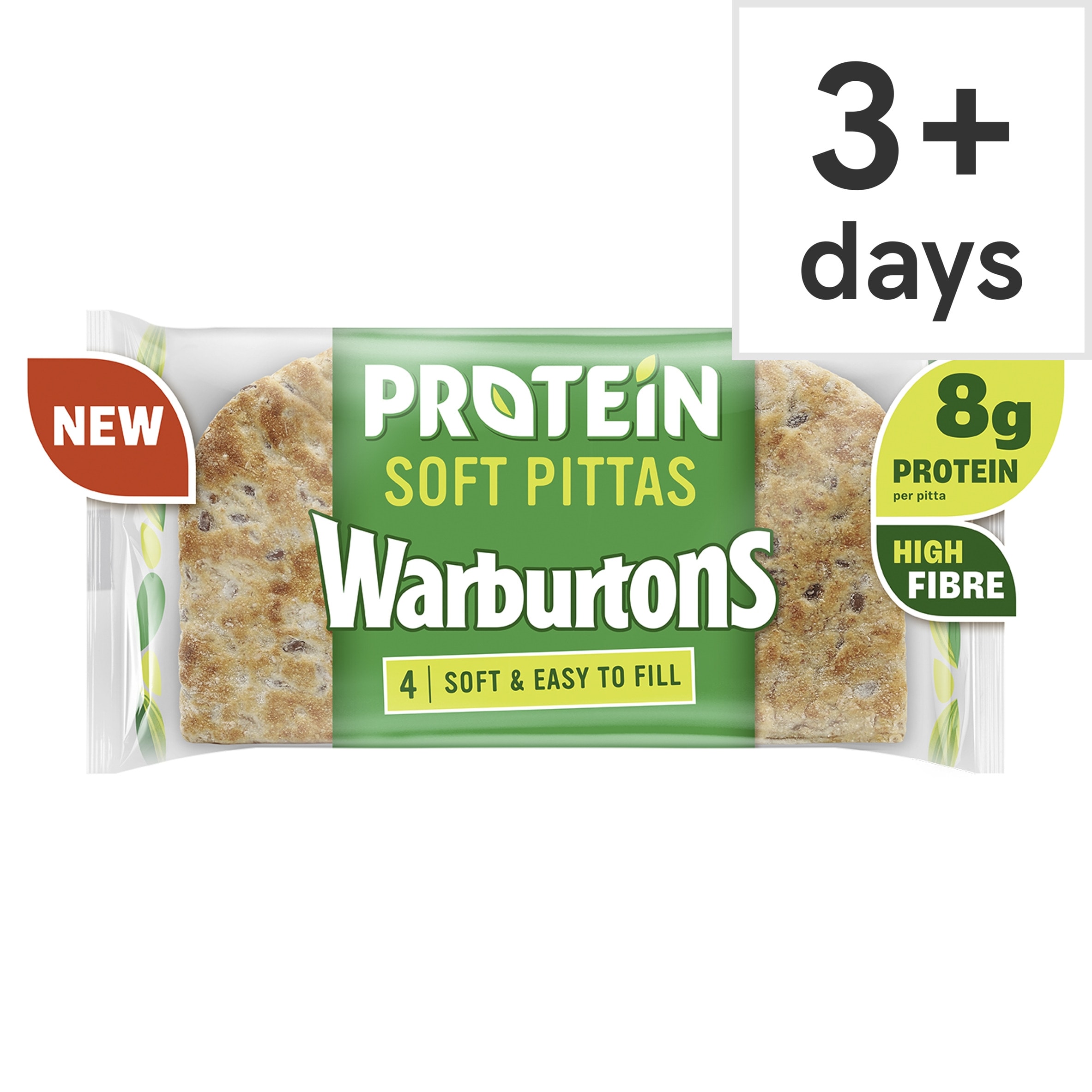 Warburtons 4 Protein Pittas