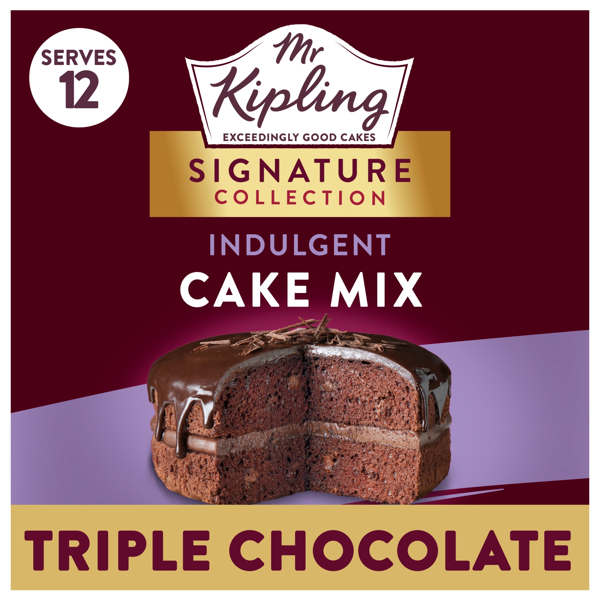 Mr Kipling Signature Baking Triple Chocolate Cake Mix 416g