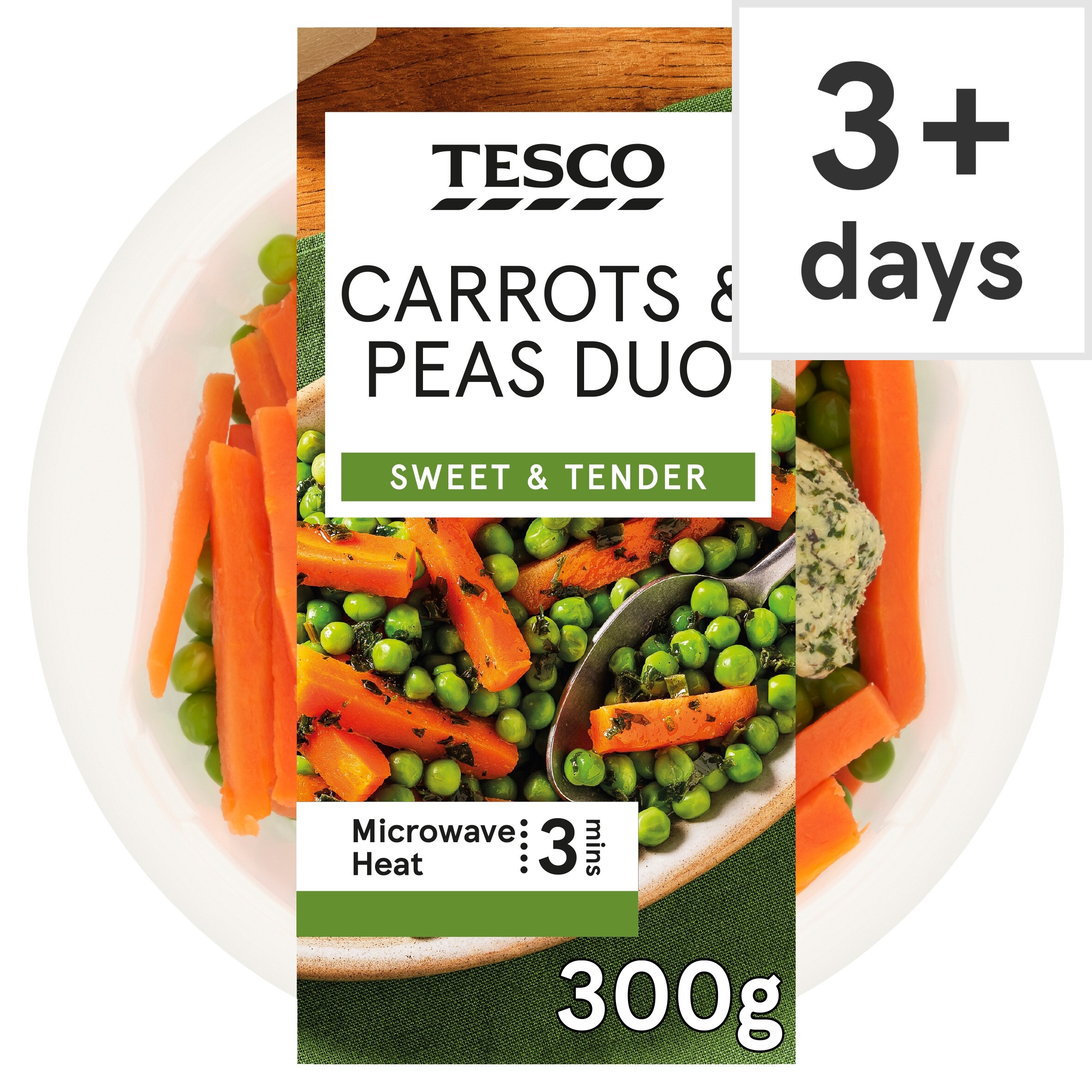 Tesco Carrots & Peas Duo 300g