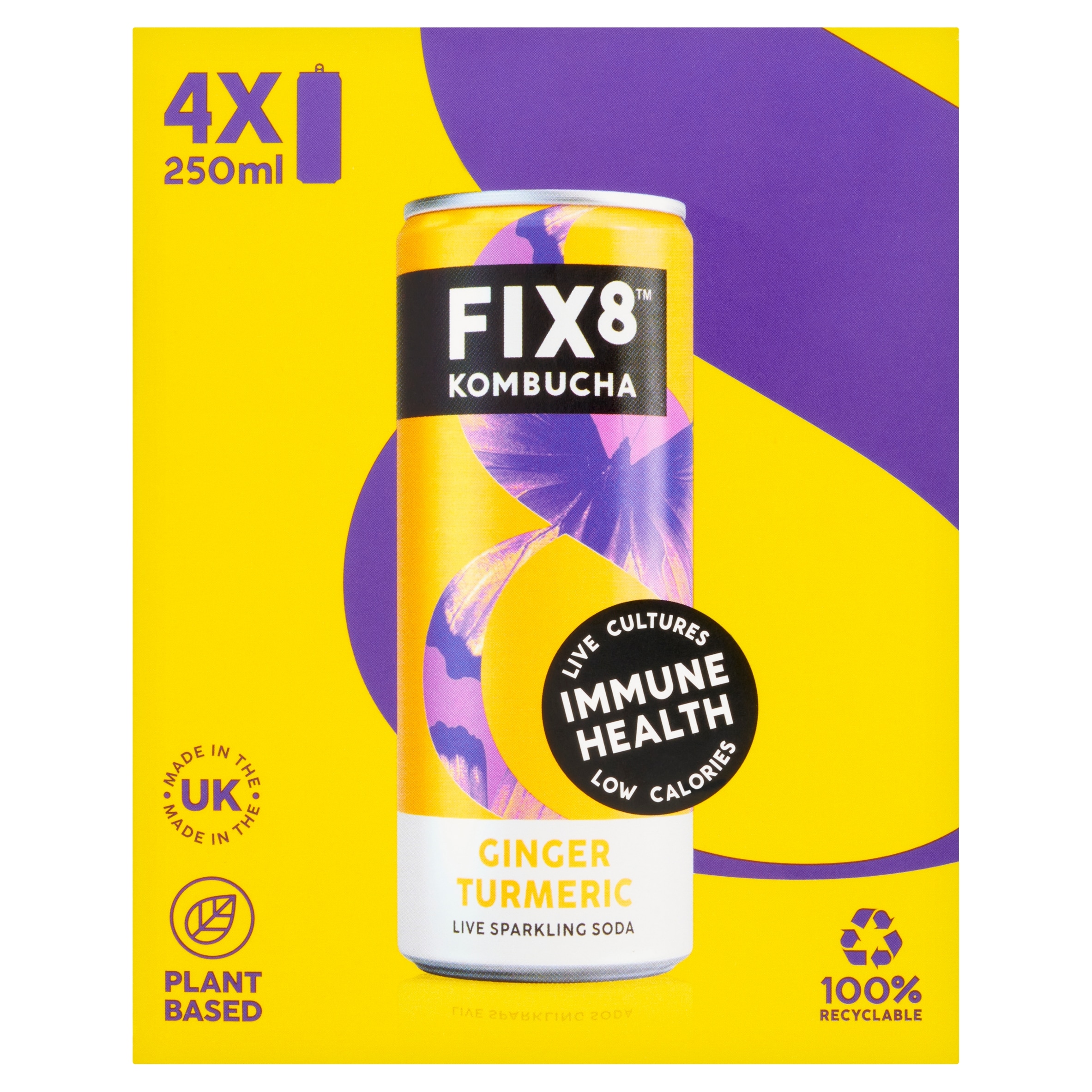 Fix8 Ginger Turmeric Kombucha Multipack