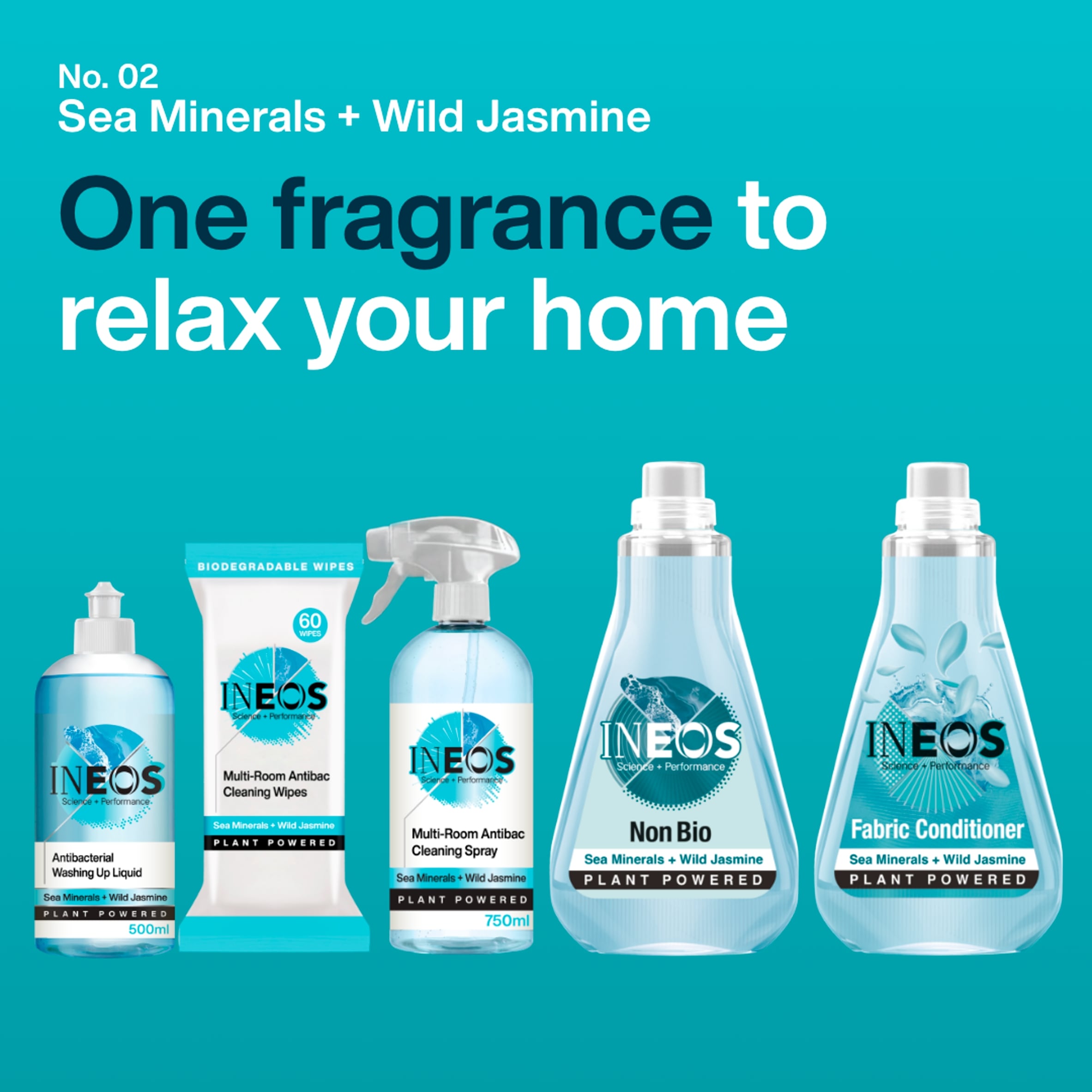 Ineos Multi-Room Antibac Cleaning Spray - Sea Minerals + Wild Jasmine 750ml thumbnail 3