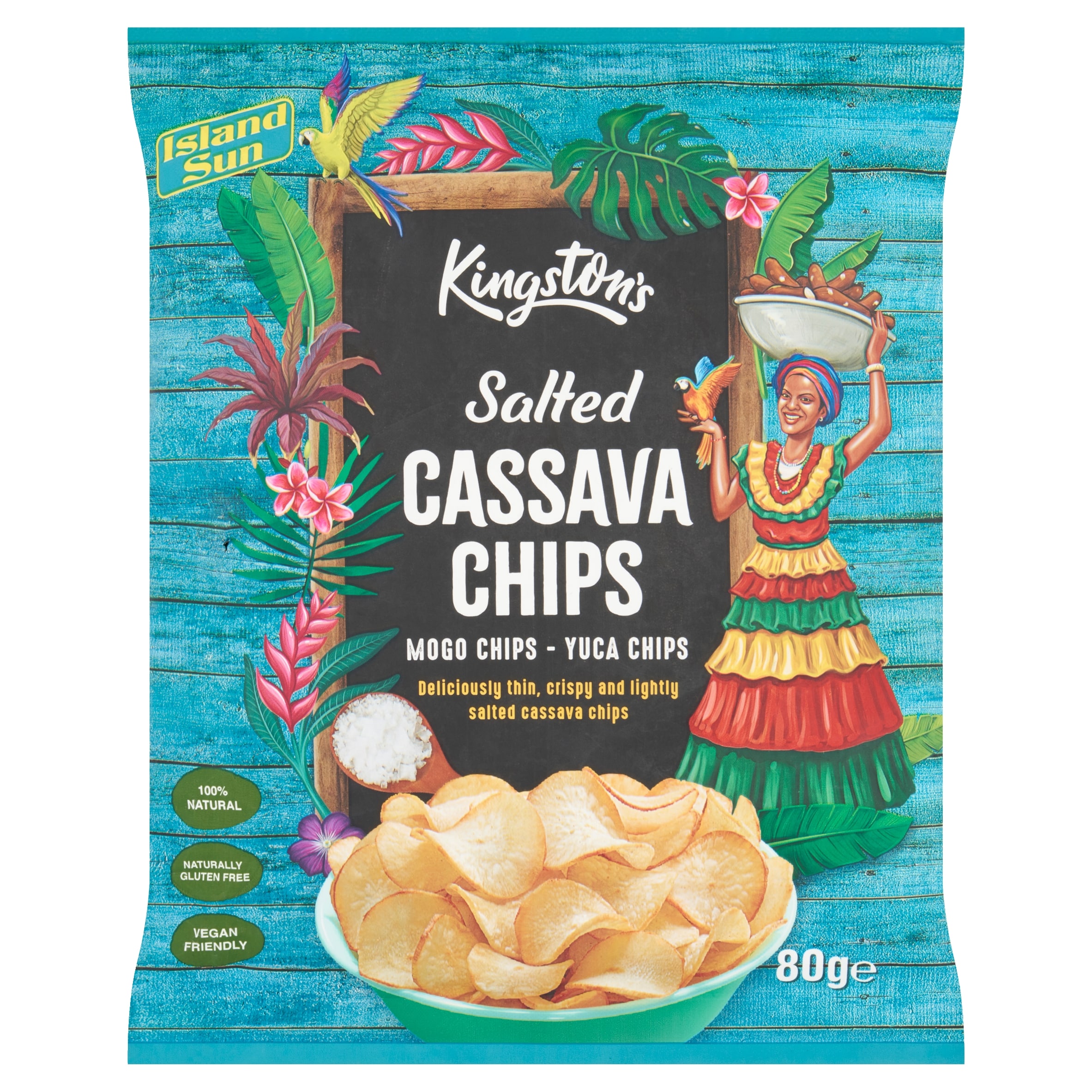 Kingston's Salted Cassava Chips 80g