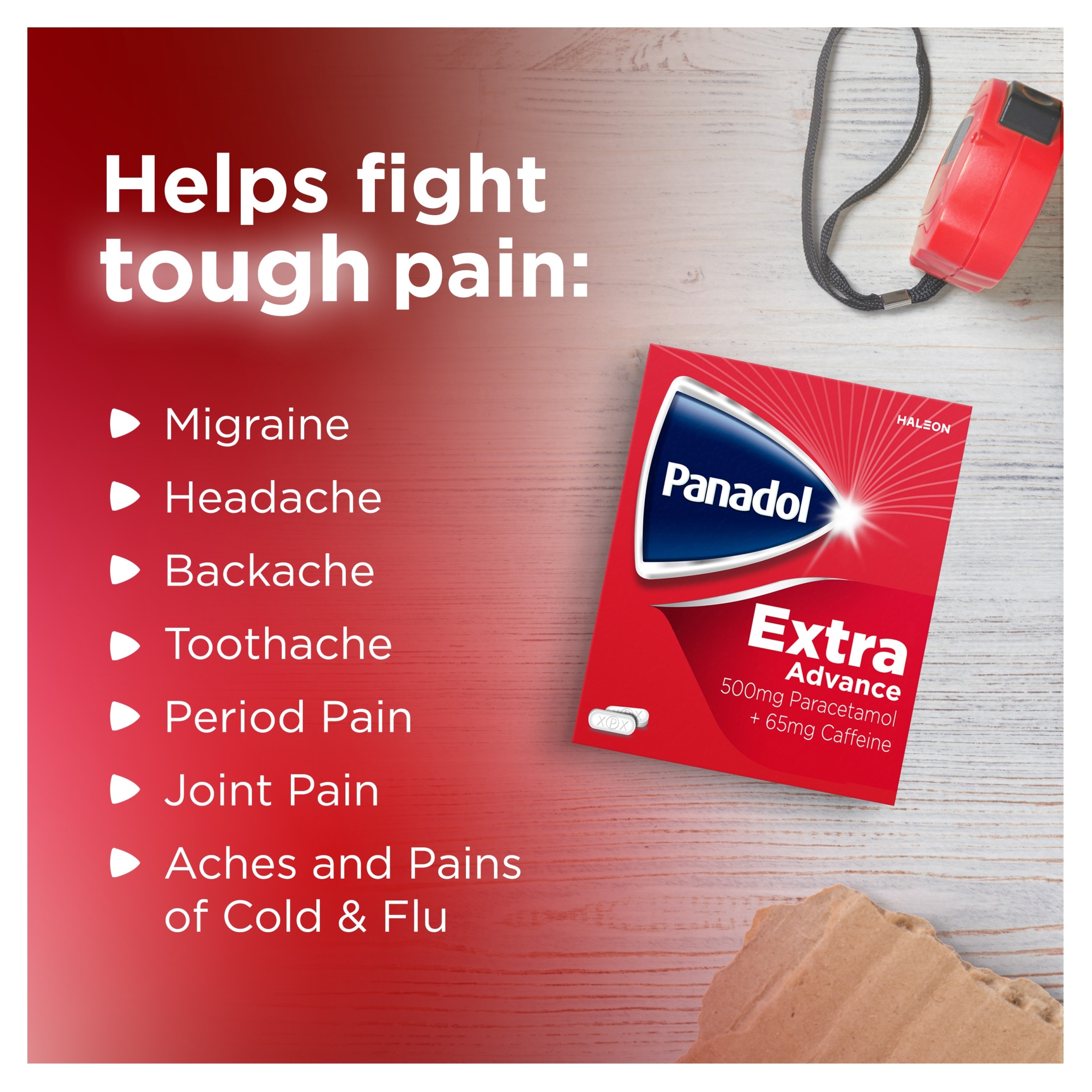 Panadol Extra Advance Pain Relief 500mg Paracetamol and 65mg Caffeine Tablets 16s thumbnail 5