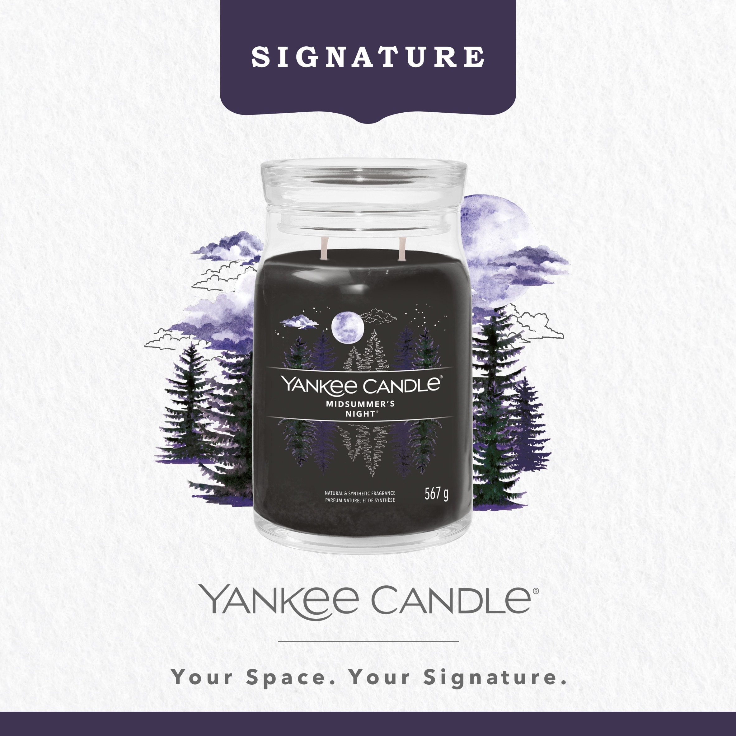 Yankee Candle Signature Midsummer Night Large Jar 567g thumbnail 2