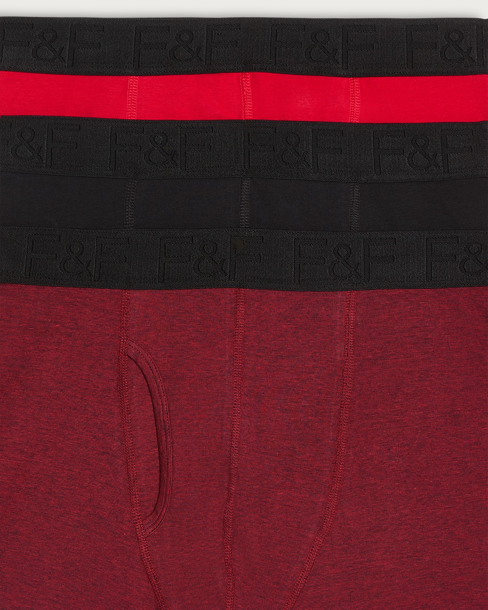 F&F 3-Pack Cotton Rich Trunks in Red thumbnail 3