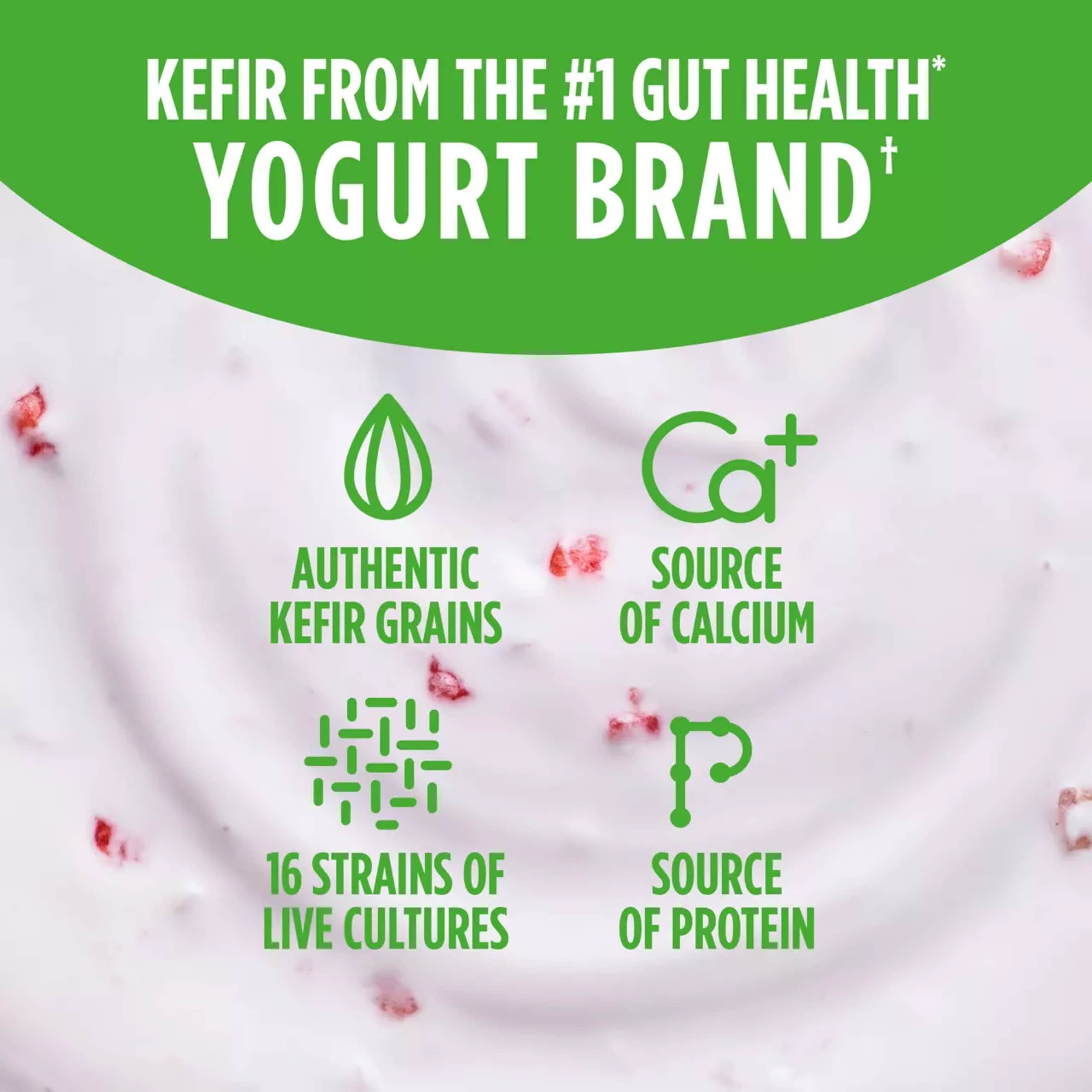 Activia Gut Health Kefir - Strawberry & Raspberry 2 x 150g thumbnail 3