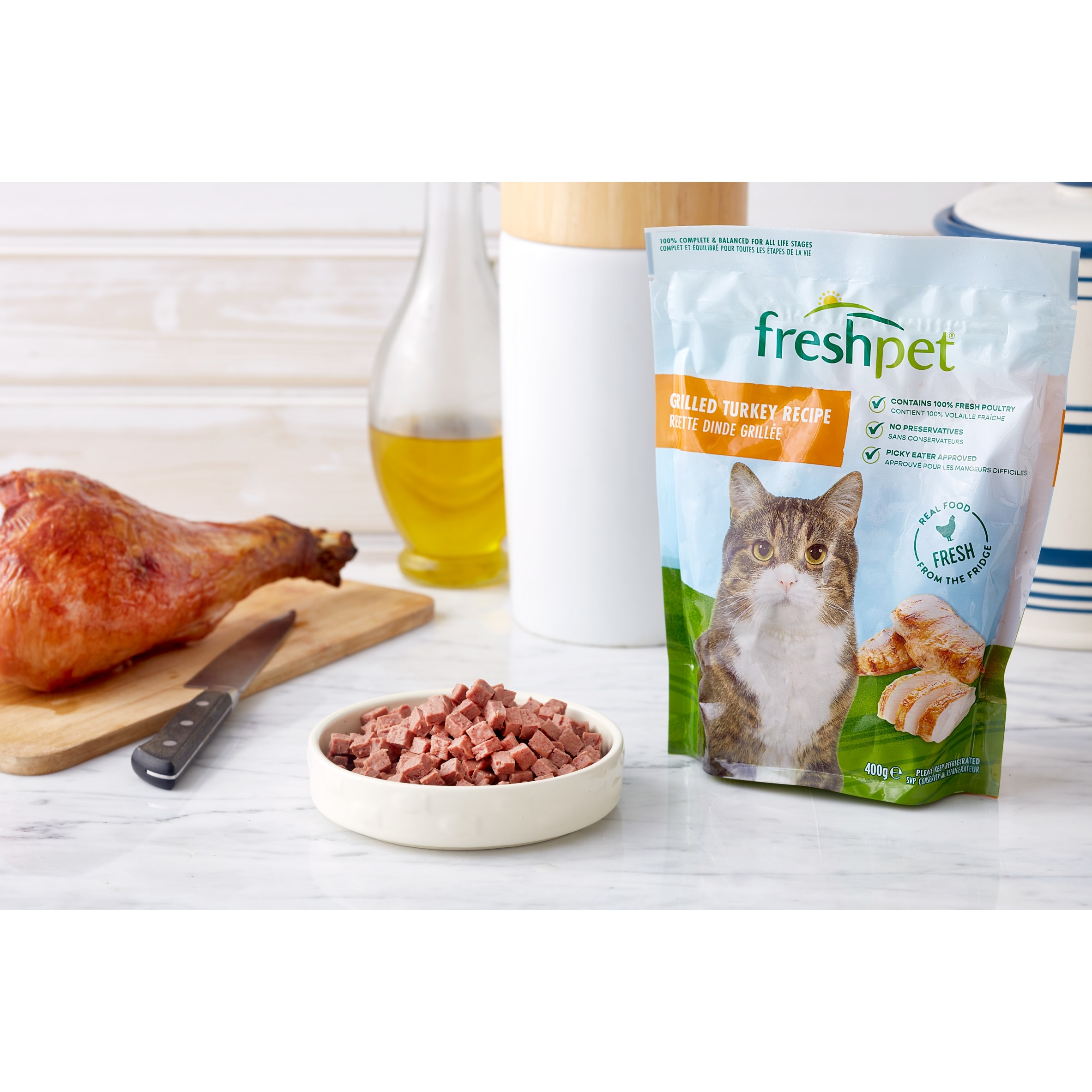 Freshpet Grilled Turkey Fresh Cat Food 400g thumbnail 2