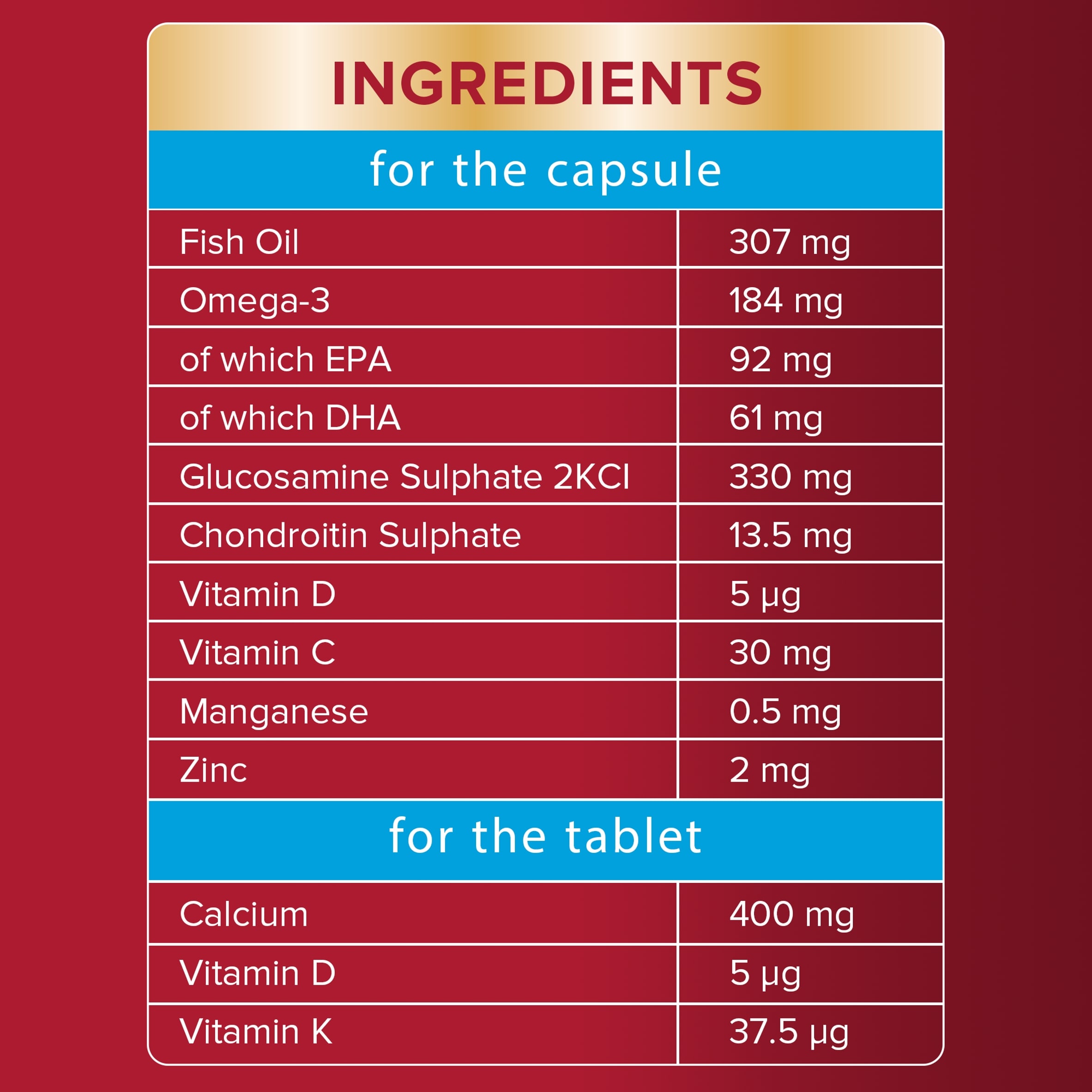 Seven Seas JointCare Calcium 30 Capsules & 30 Tablets thumbnail 5
