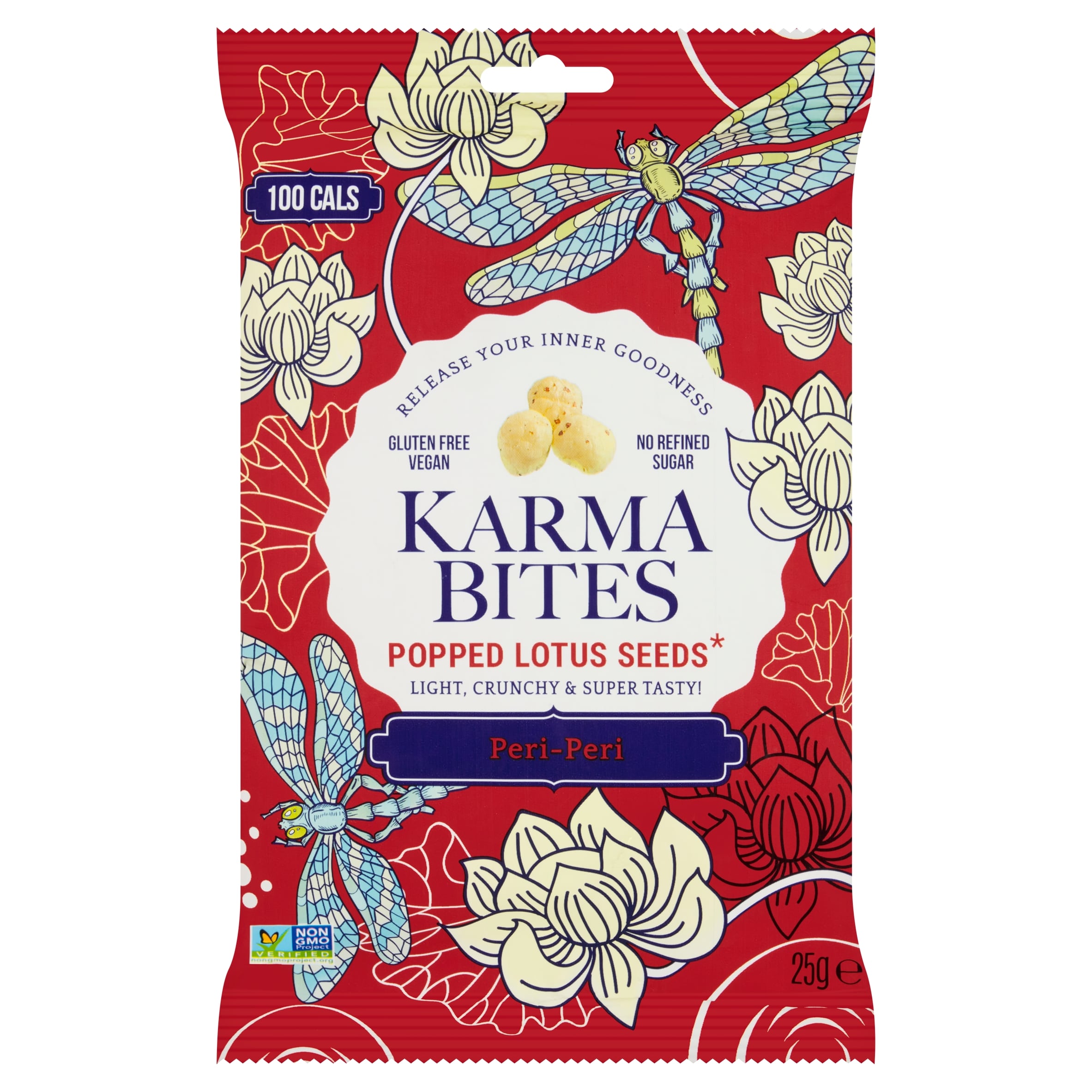 Karma Bites Popped Lotus Seeds Peri-Peri