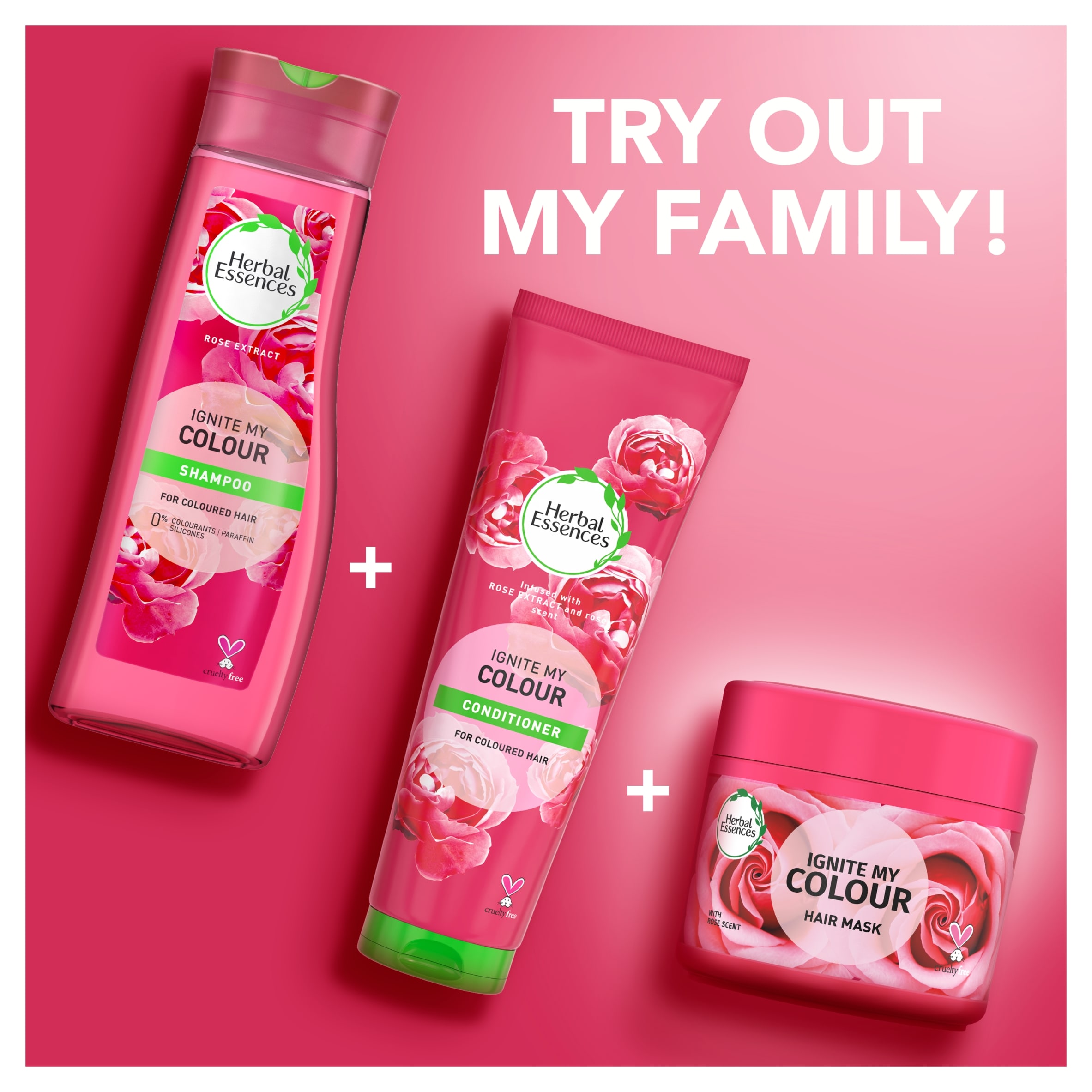 Herbal Essences Ignite My Colour Conditioner Rose 275ml thumbnail 5