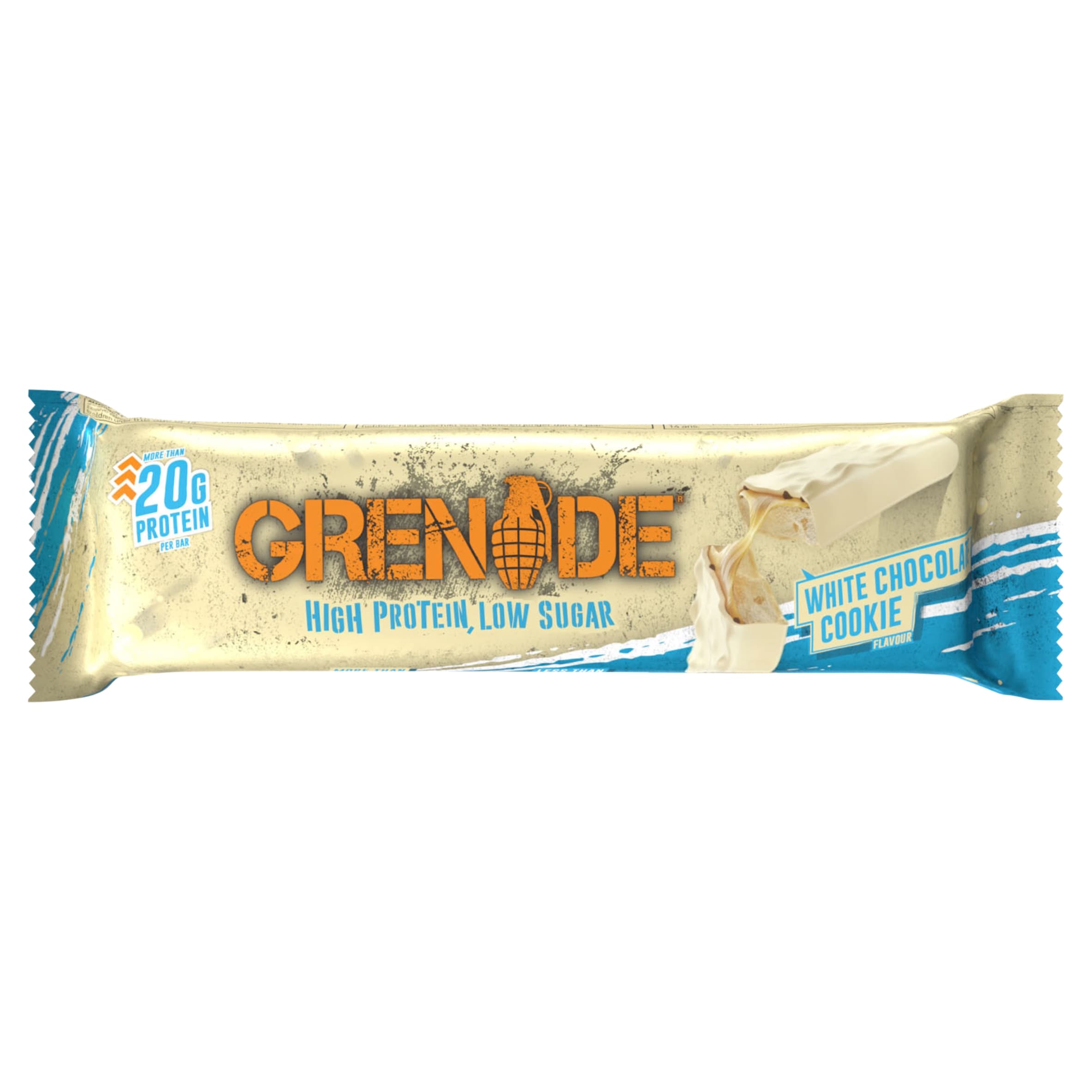Grenade High Protein Low Sugar Bar White Chocolate Cookie 60g