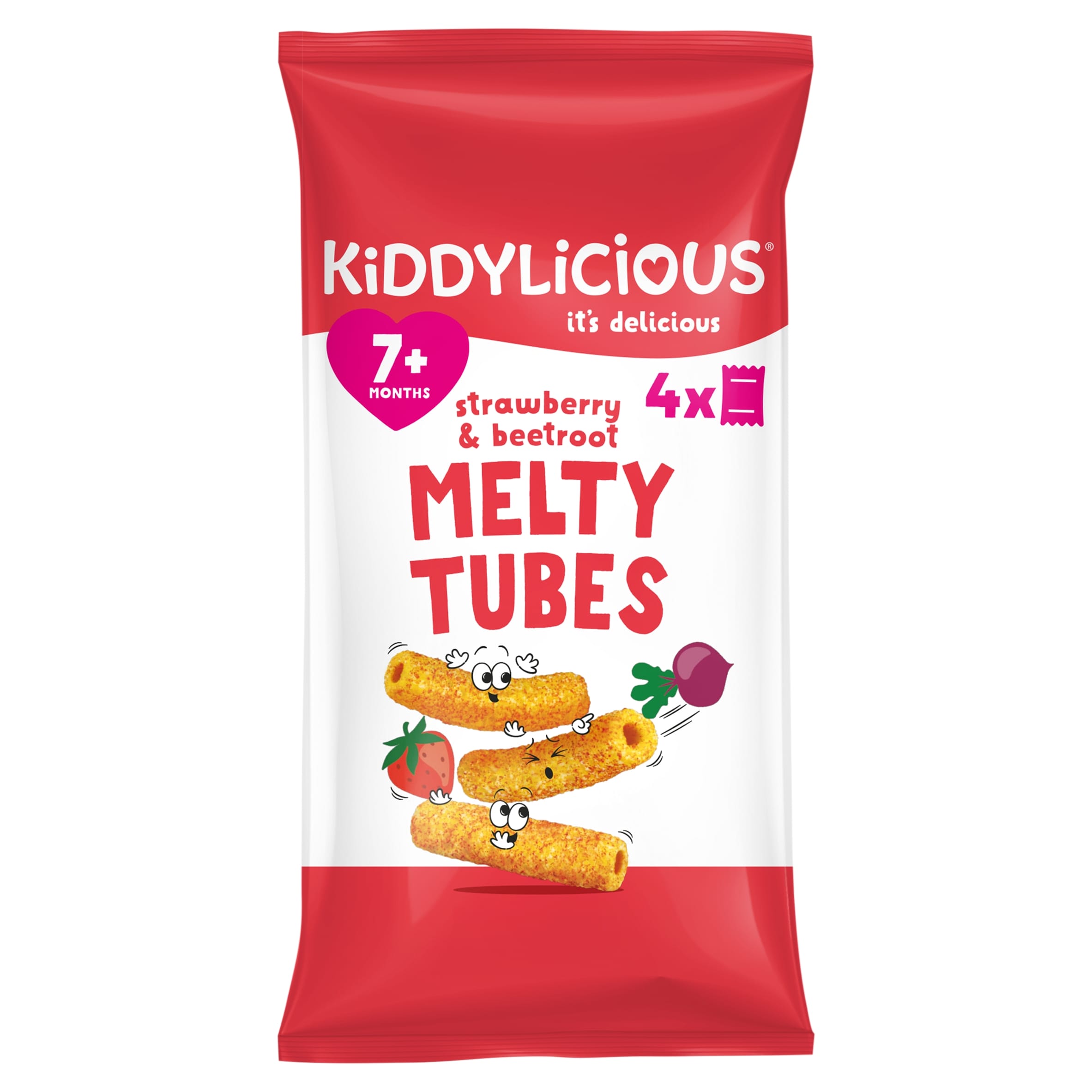 Kiddylicious Melty Tubes Strawberry & Beetroot