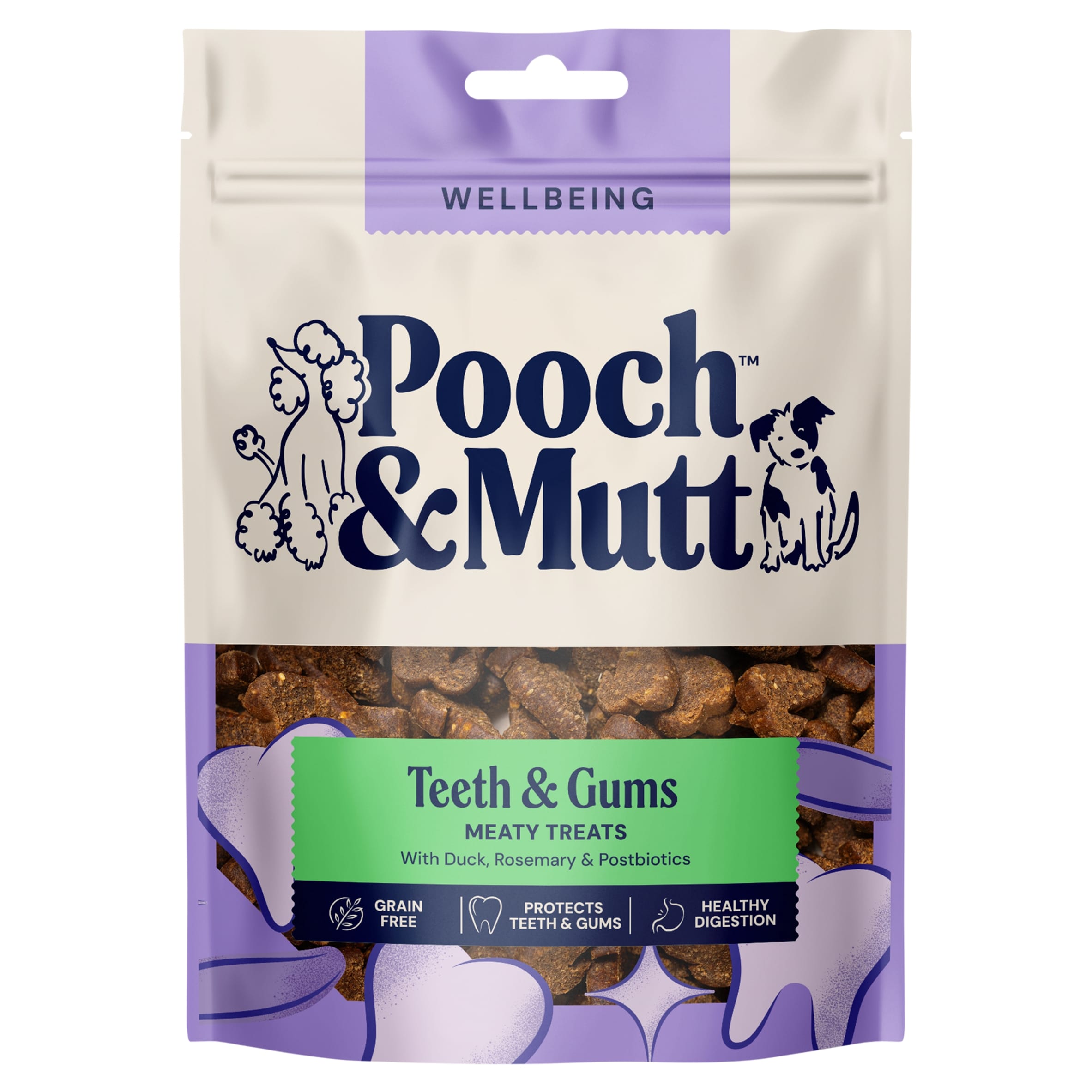 Pooch & Mutt Probiotic Meaty Dog Treats - Duck & Rosemary Dental 120g thumbnail 2