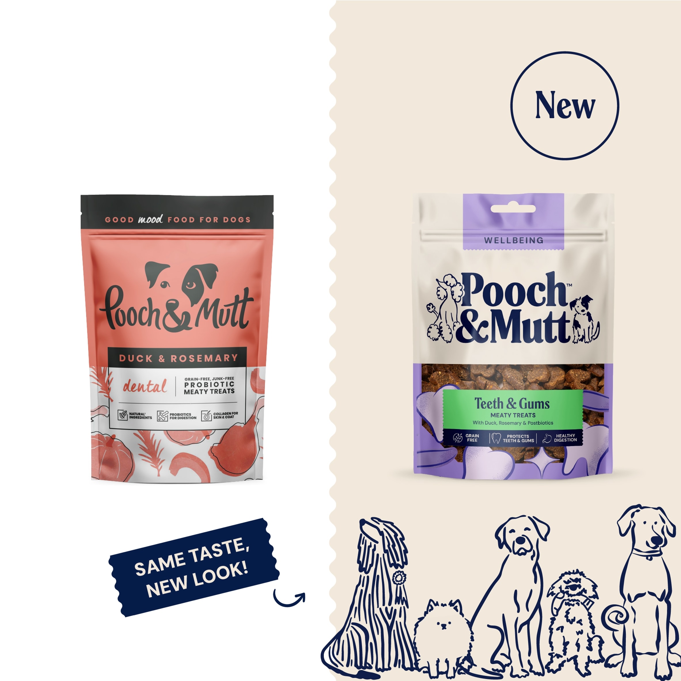 Pooch & Mutt Probiotic Meaty Dog Treats - Duck & Rosemary Dental 120g thumbnail 3