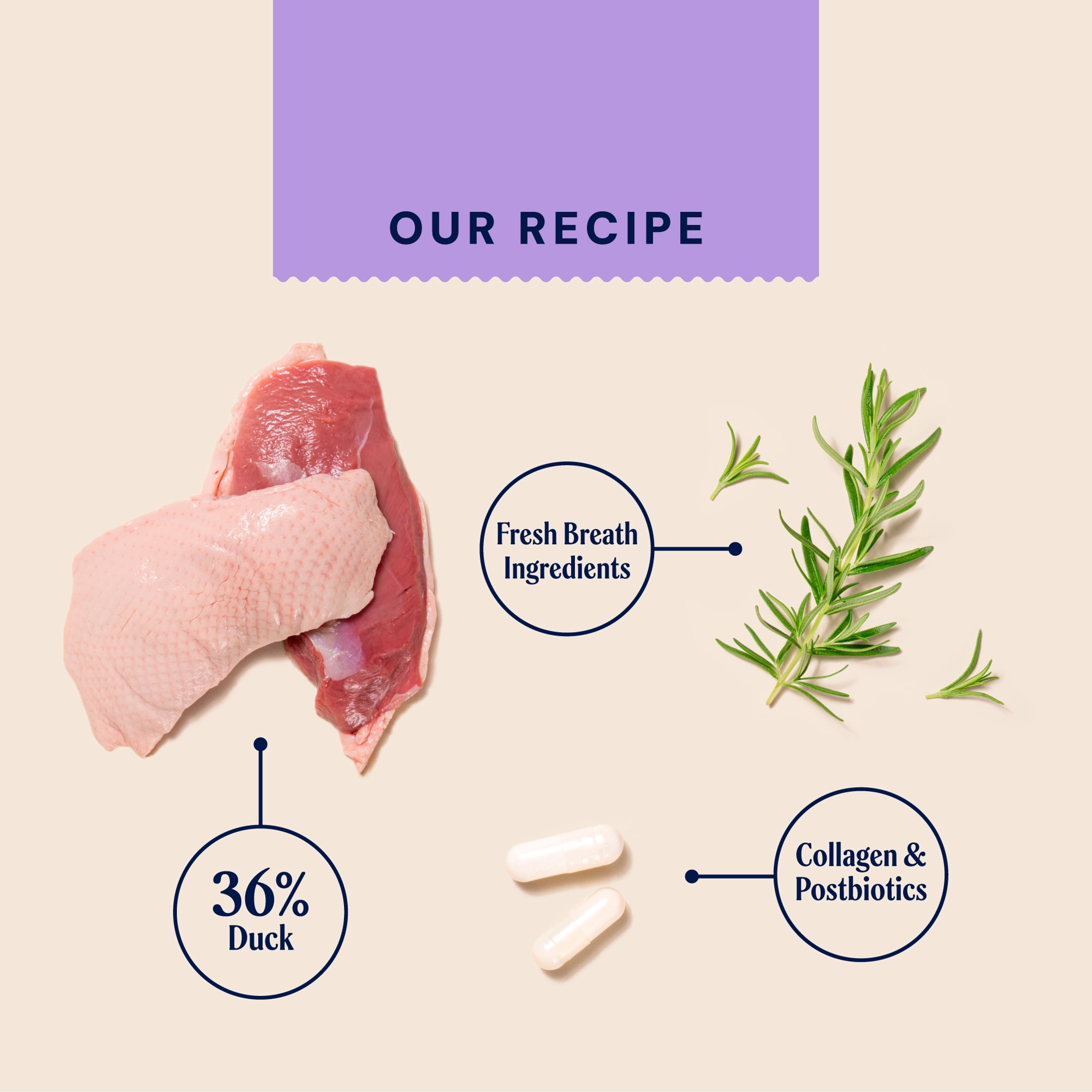 Pooch & Mutt Probiotic Meaty Dog Treats - Duck & Rosemary Dental 120g thumbnail 5