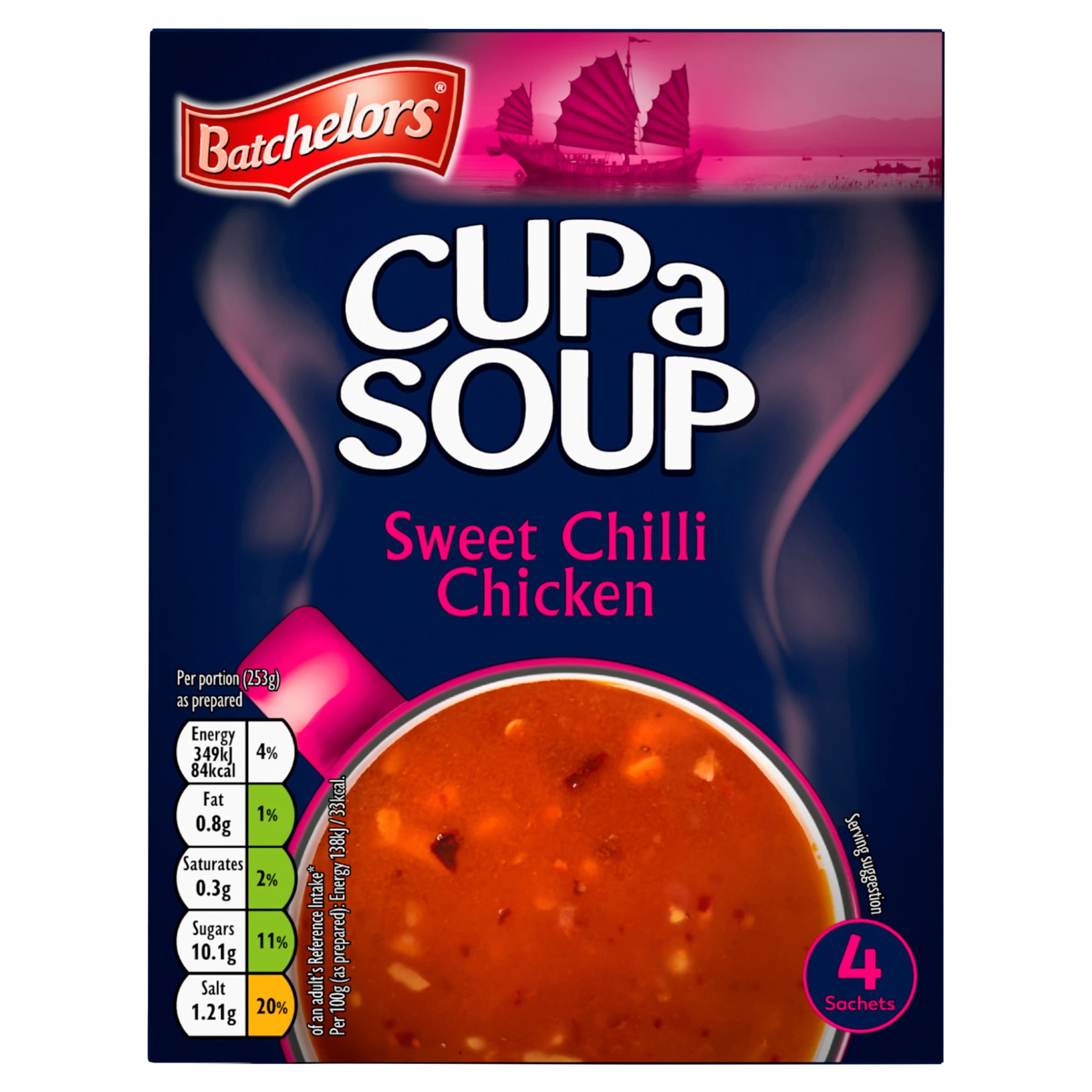 Batchelors Cup a Soup Sweet Chilli Chicken 4 pack 92g