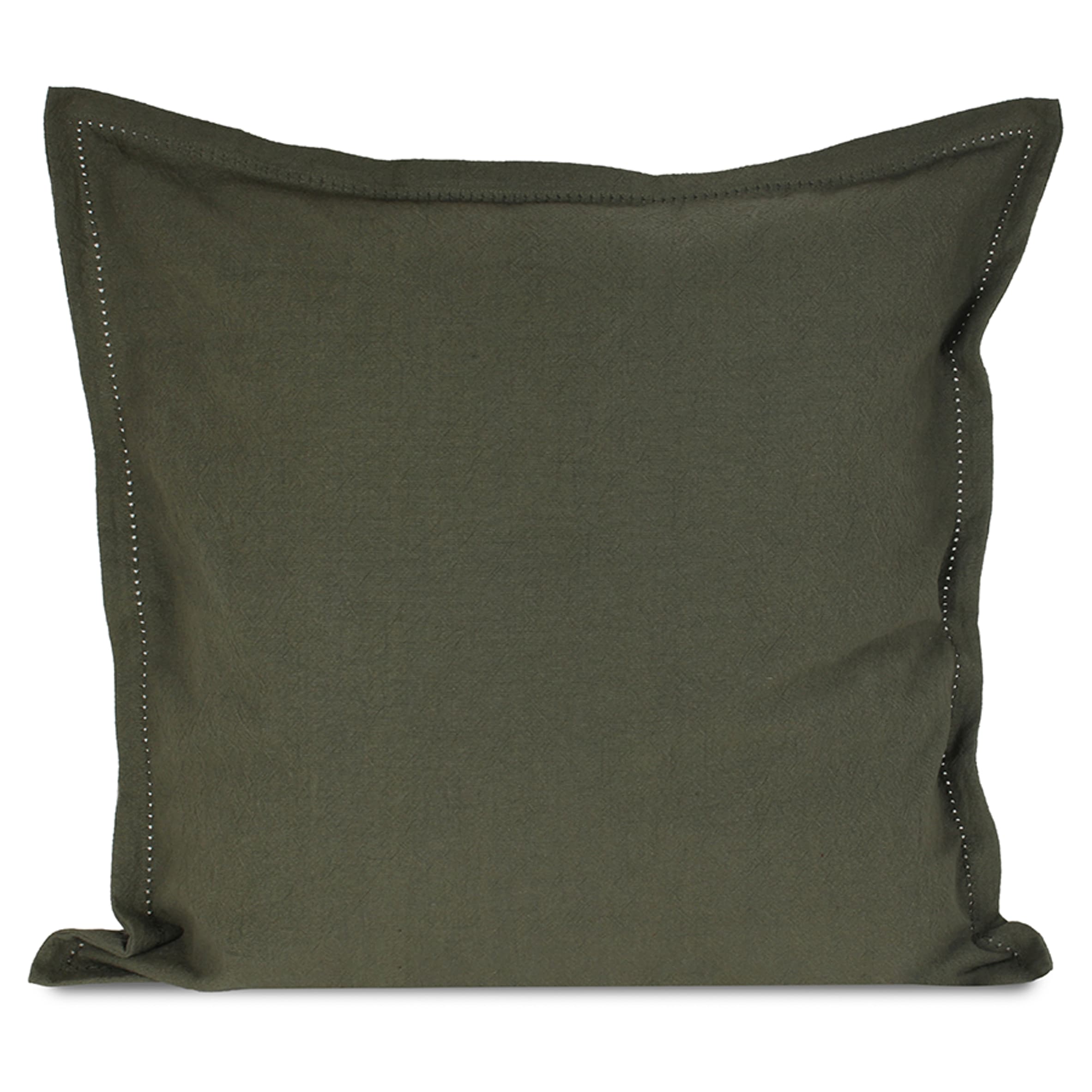 F&F Home Thyme Green Washed Cotton Cushion