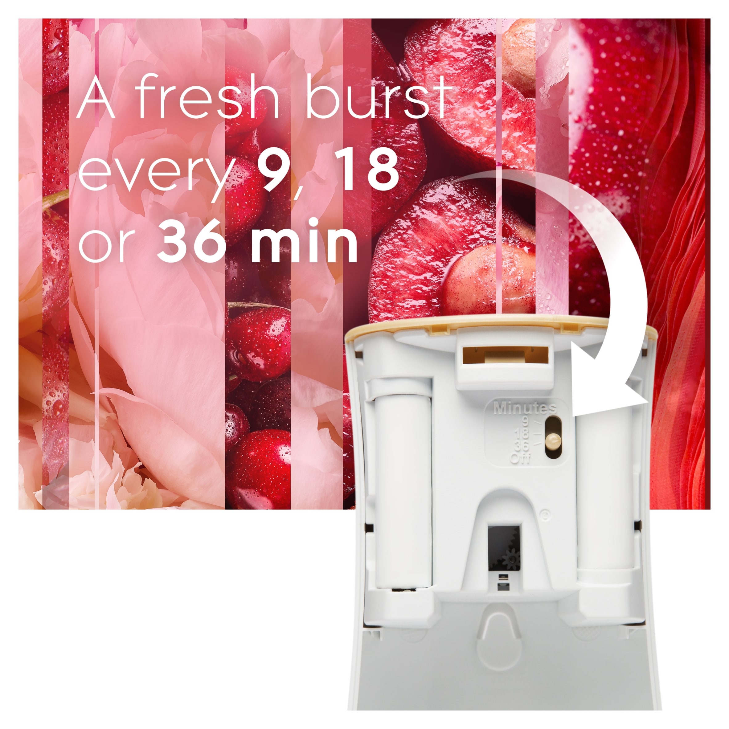Glade Automatic Spray Refill Frosted Floral Cherries 269ml thumbnail 3