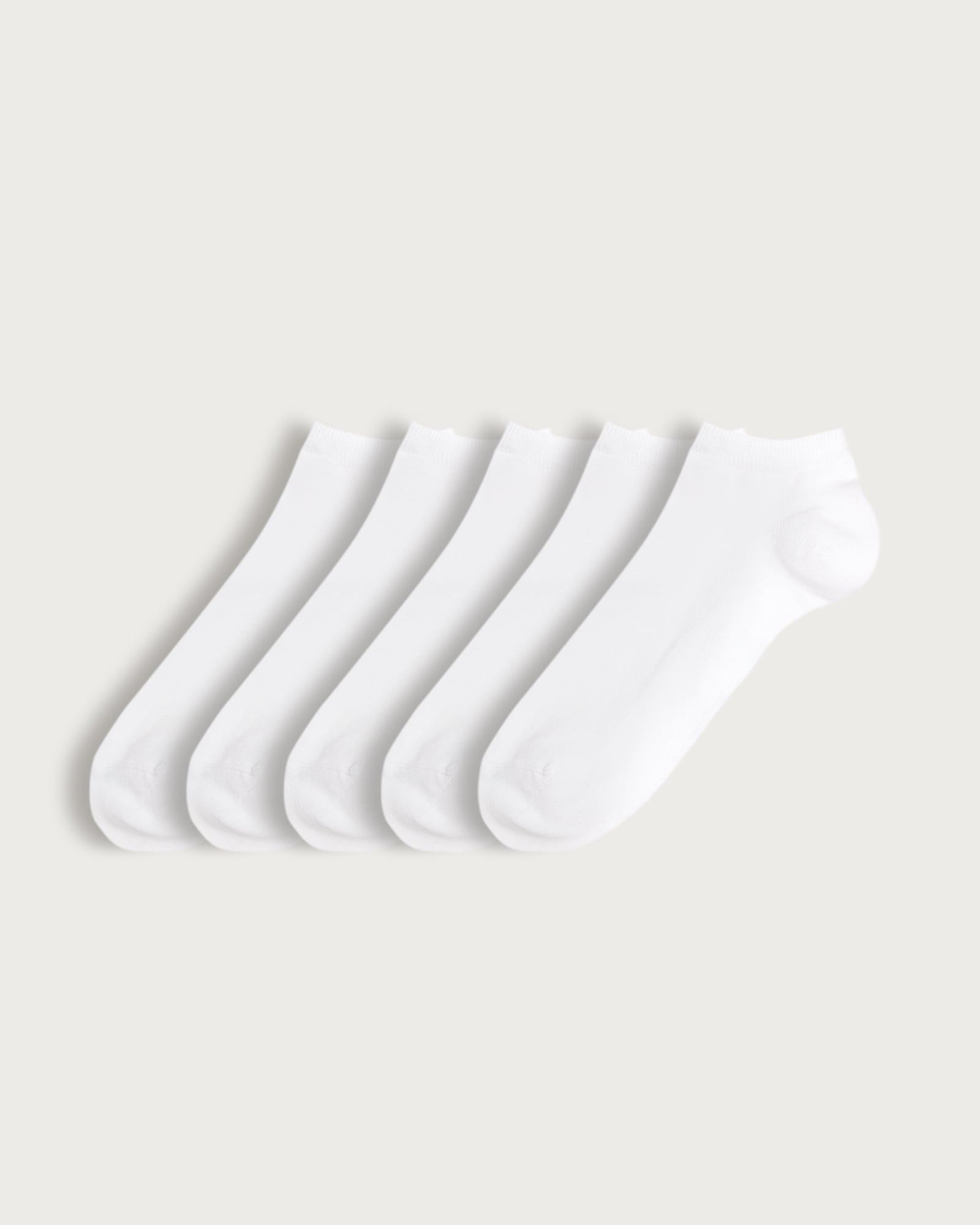 F&F 5-Pack Cotton Rich Trainer Socks in White