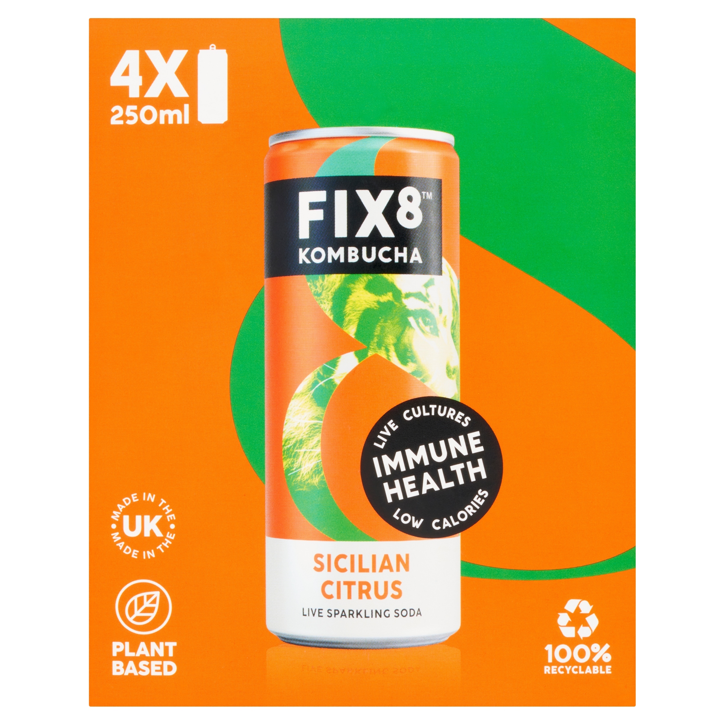 Fix8 Sicilian Citrus Kombucha Multipack
