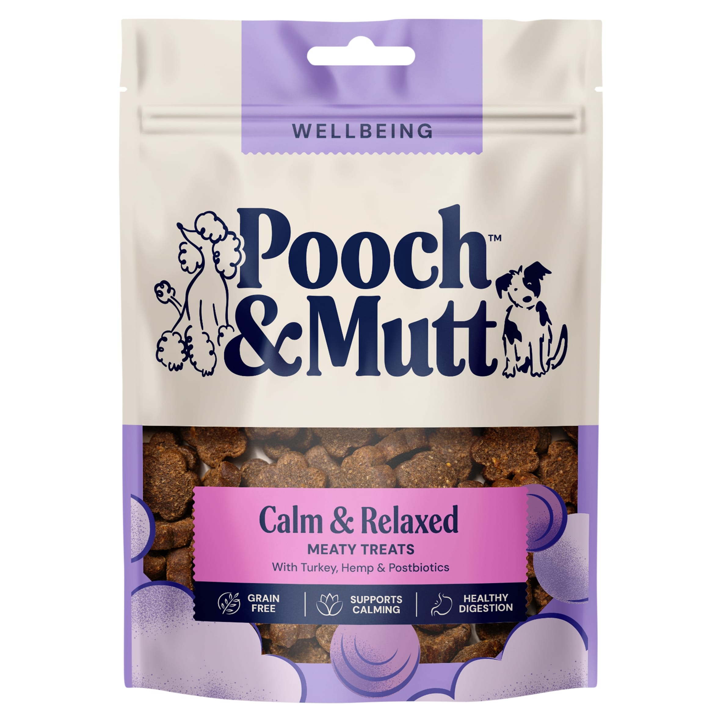 Pooch and Mutt Calming Meaty Dog Treats Turkey and Hemp 120g thumbnail 2