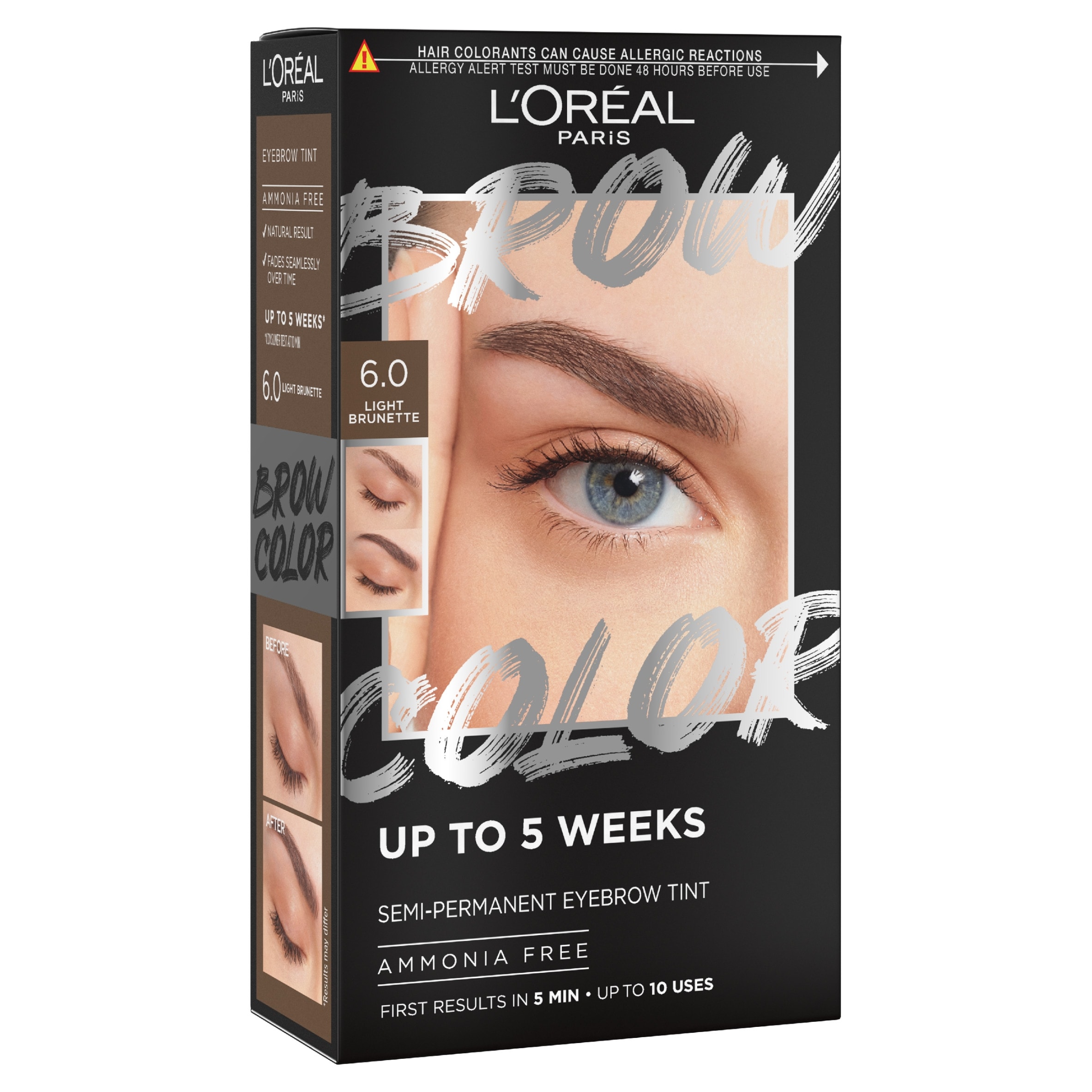 L'Oreal Paris Semi-Permanent Eyebrow Tint - 6.0 Light Brunette