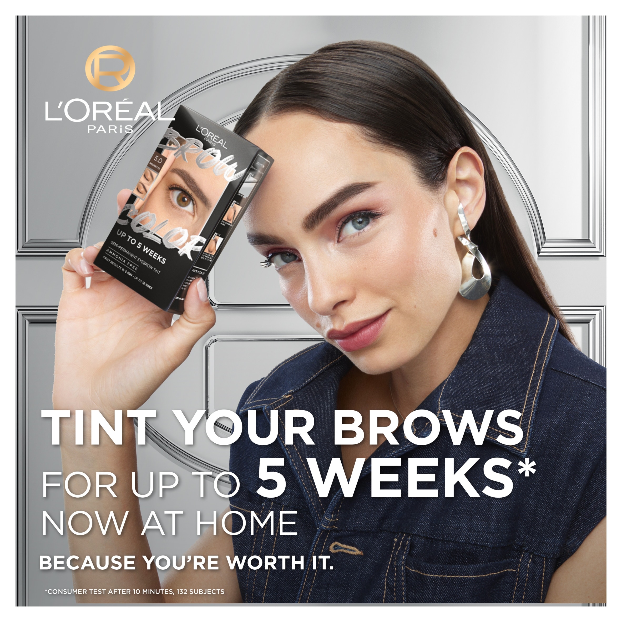 L'Oreal Paris Semi-Permanent Eyebrow Tint - 6.0 Light Brunette thumbnail 2