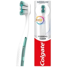 Colgate Total Active Prevention Foaming Clean Medium Toothbrush 1 Pack