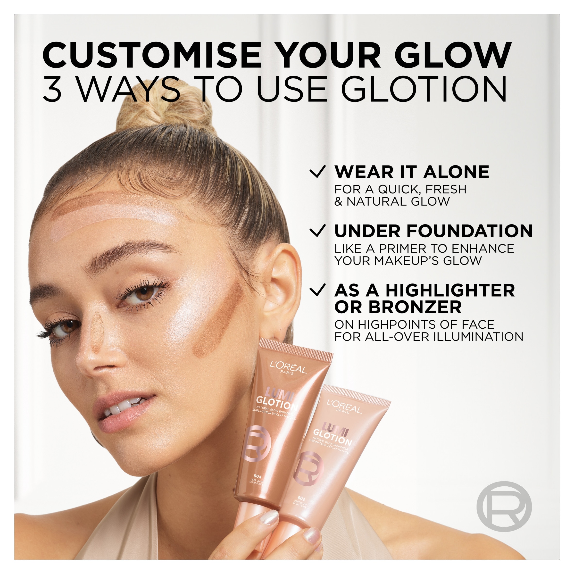 L'Oreal Paris Glotion Natural Glow Enhancer 904 Deep Glow 40ml thumbnail 4