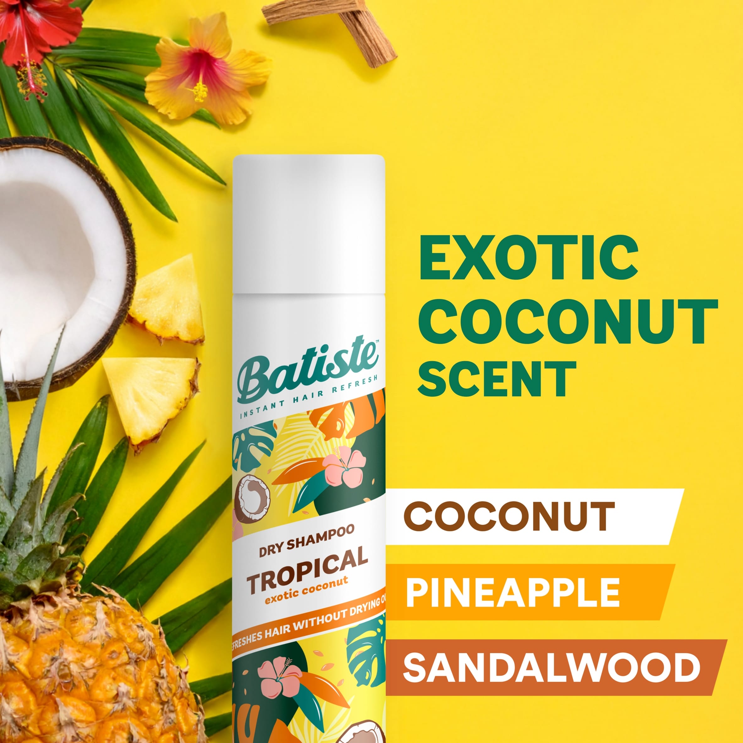 Batiste Tropical Dry Shampoo 350ml thumbnail 5