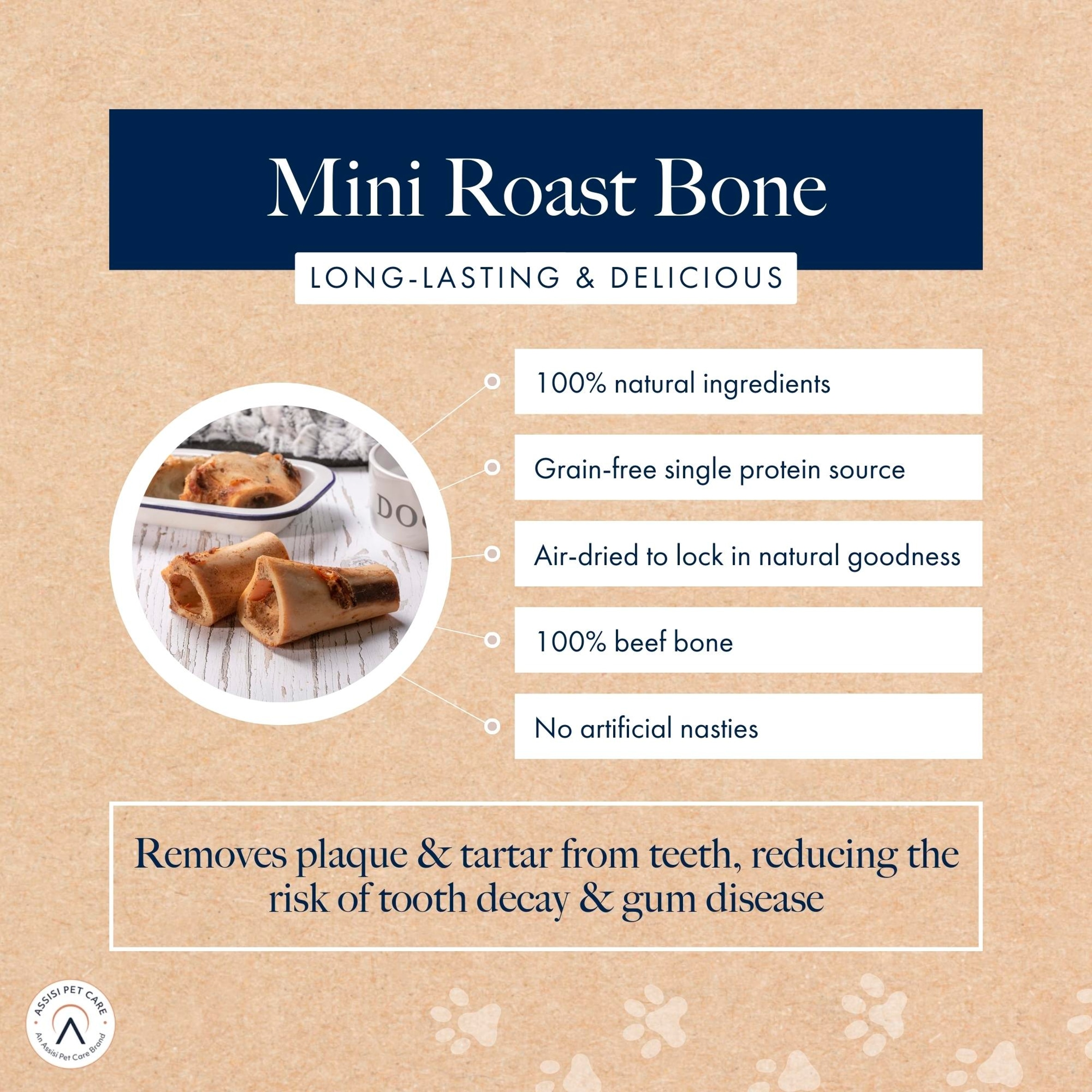 Hollings Choice Cuts Mini Roast Bone Dog Treats 2 Pack thumbnail 4