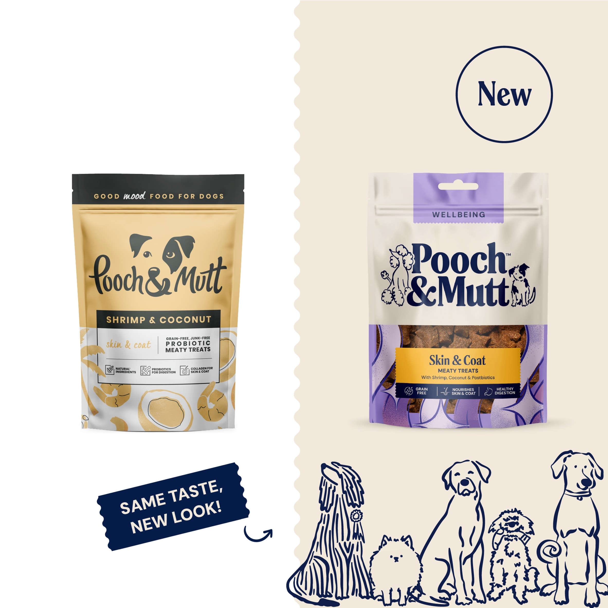Pooch & Mutt Probiotic Meaty Dog Treats - Shrimp & Coconut 120g thumbnail 3