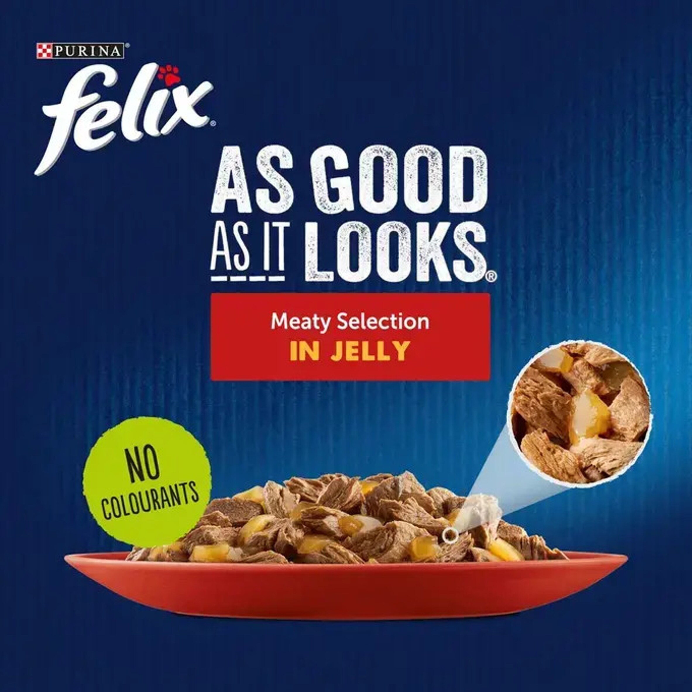 Felix As Good As it Looks Meaty Selection in Jelly Wet Cat Food 12x85g thumbnail 3