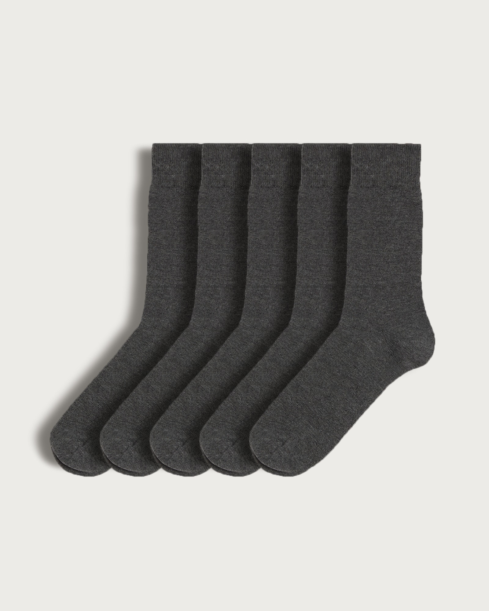 F&F 5-Pack Cotton Blend Ankle Socks in Multi Grey