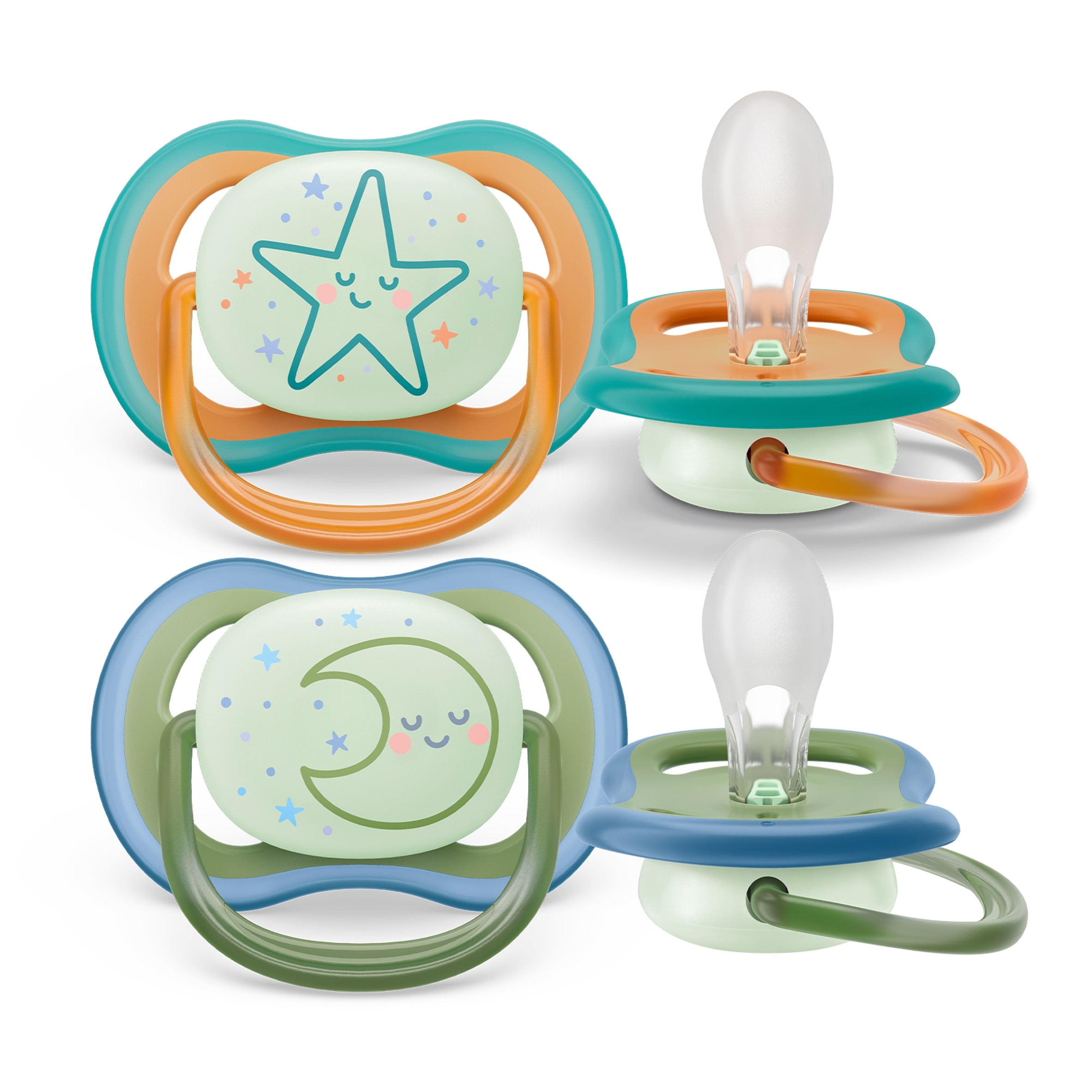 Philips Avent Ultra Air Night Time Soother 18m+ 2 pack thumbnail 2