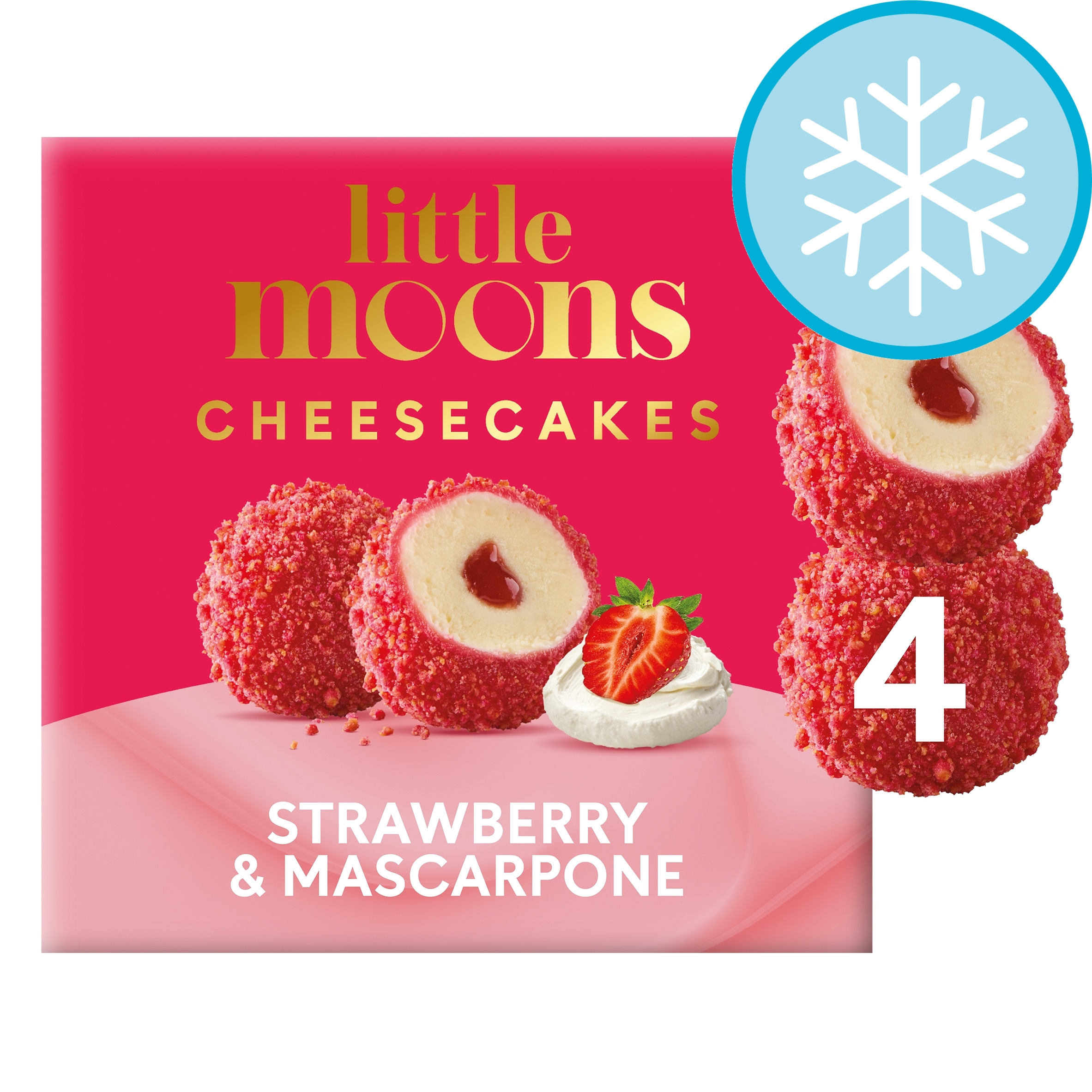 Little Moons Strawberry & Mascarpone Mochi Cheesecakes