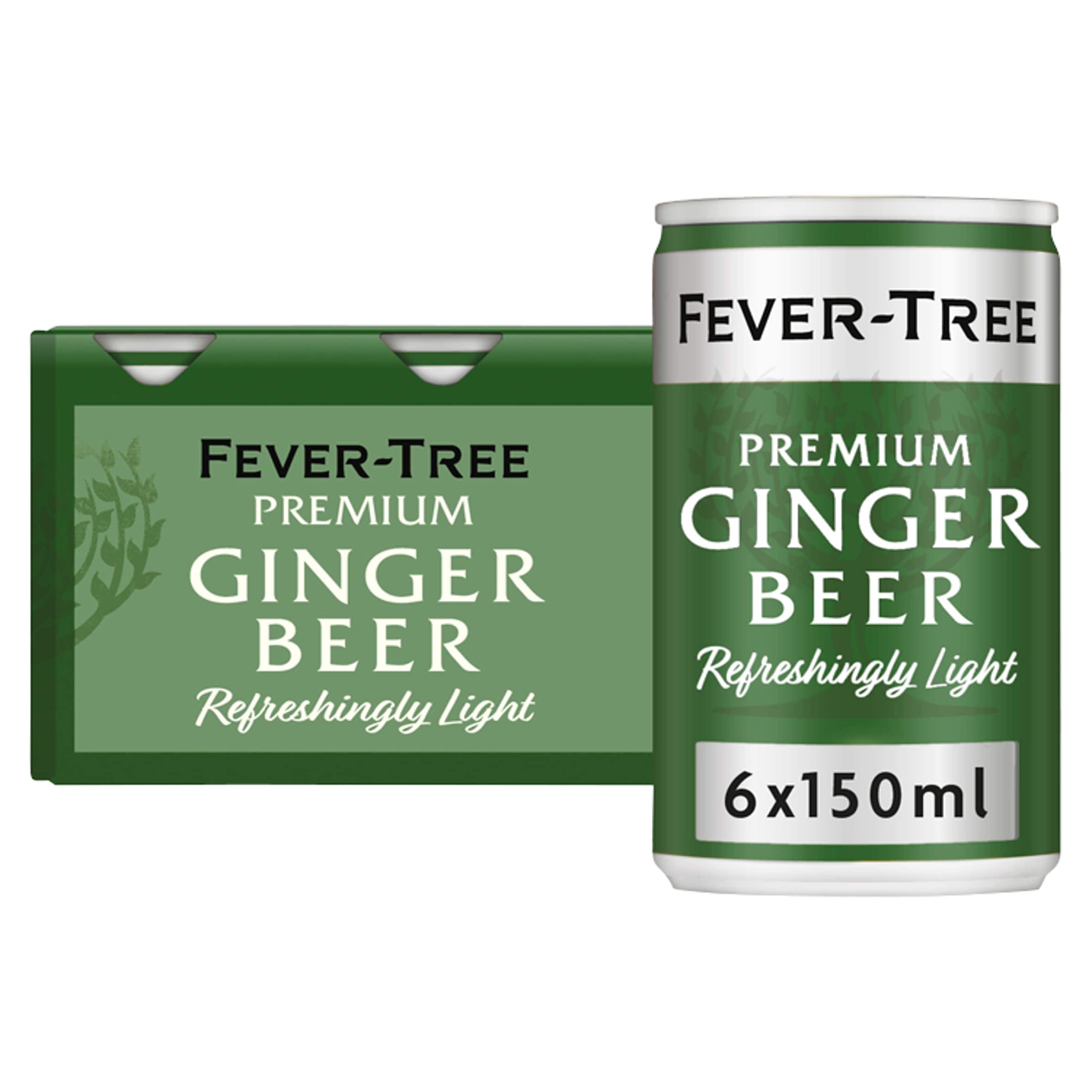 Fever-Tree Light Ginger Beer Cans 6x150ml