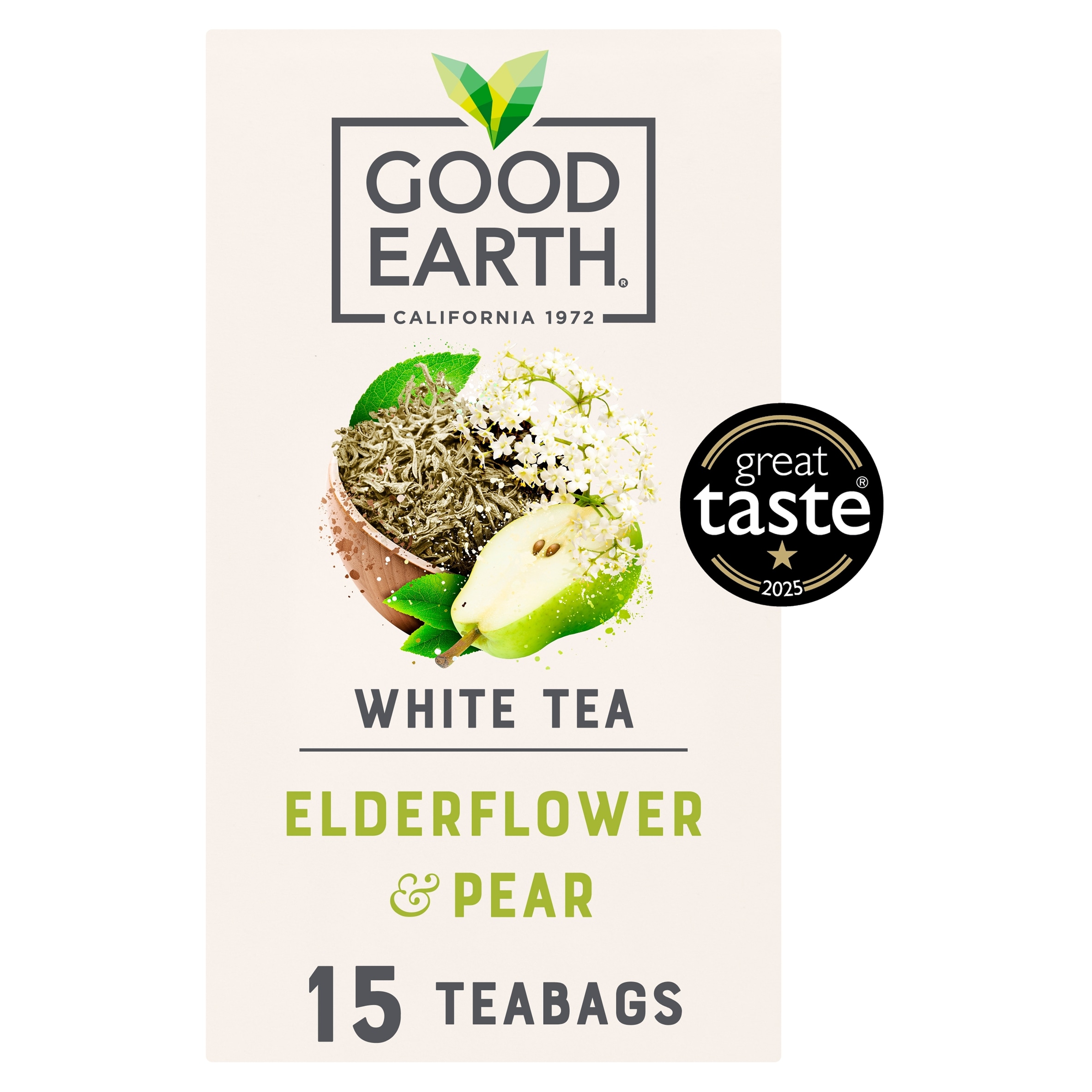 Good Earth Teabags White Tea Elderflower and Pear