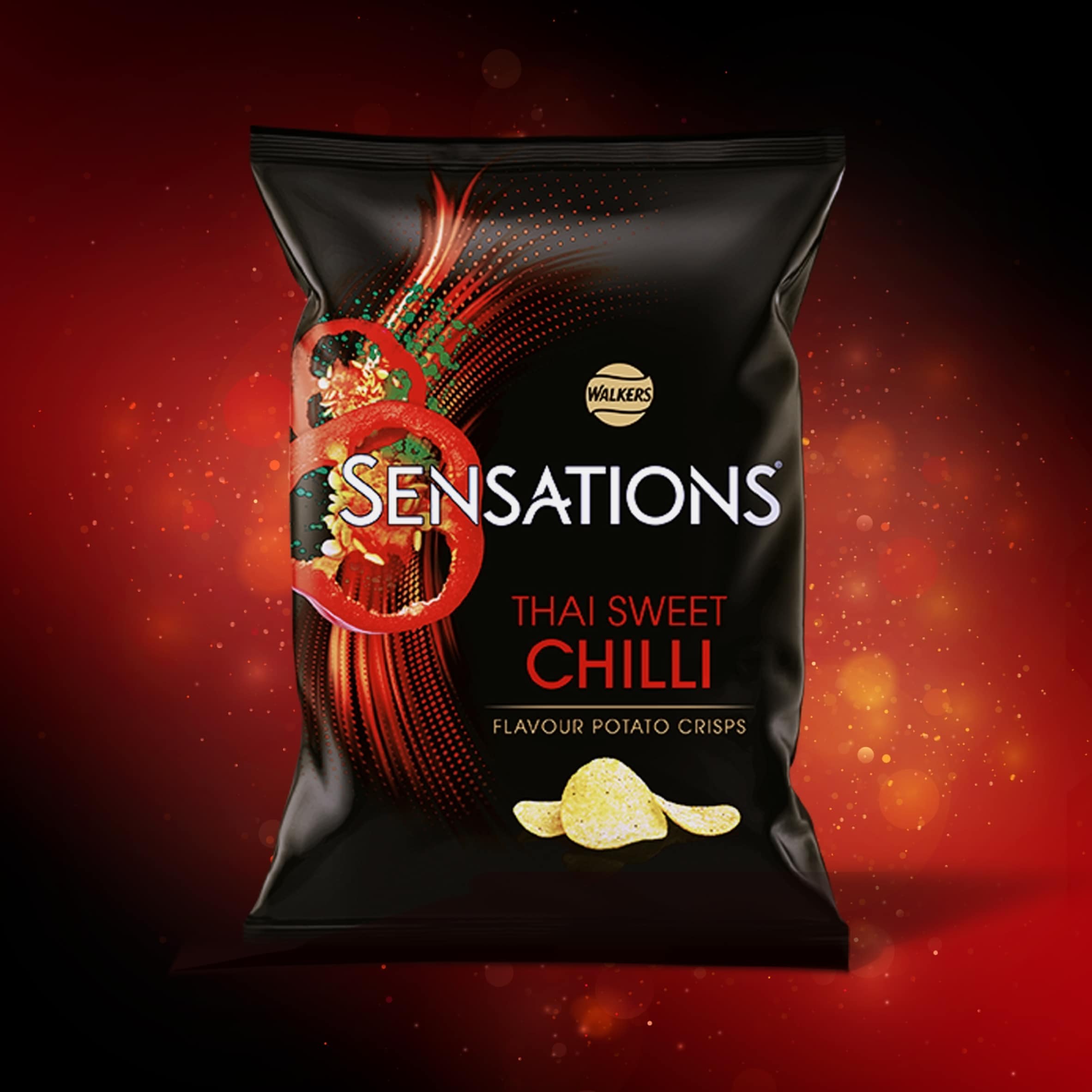 Walkers Sensations Crisps - Thai Sweet Chilli 150g thumbnail 2