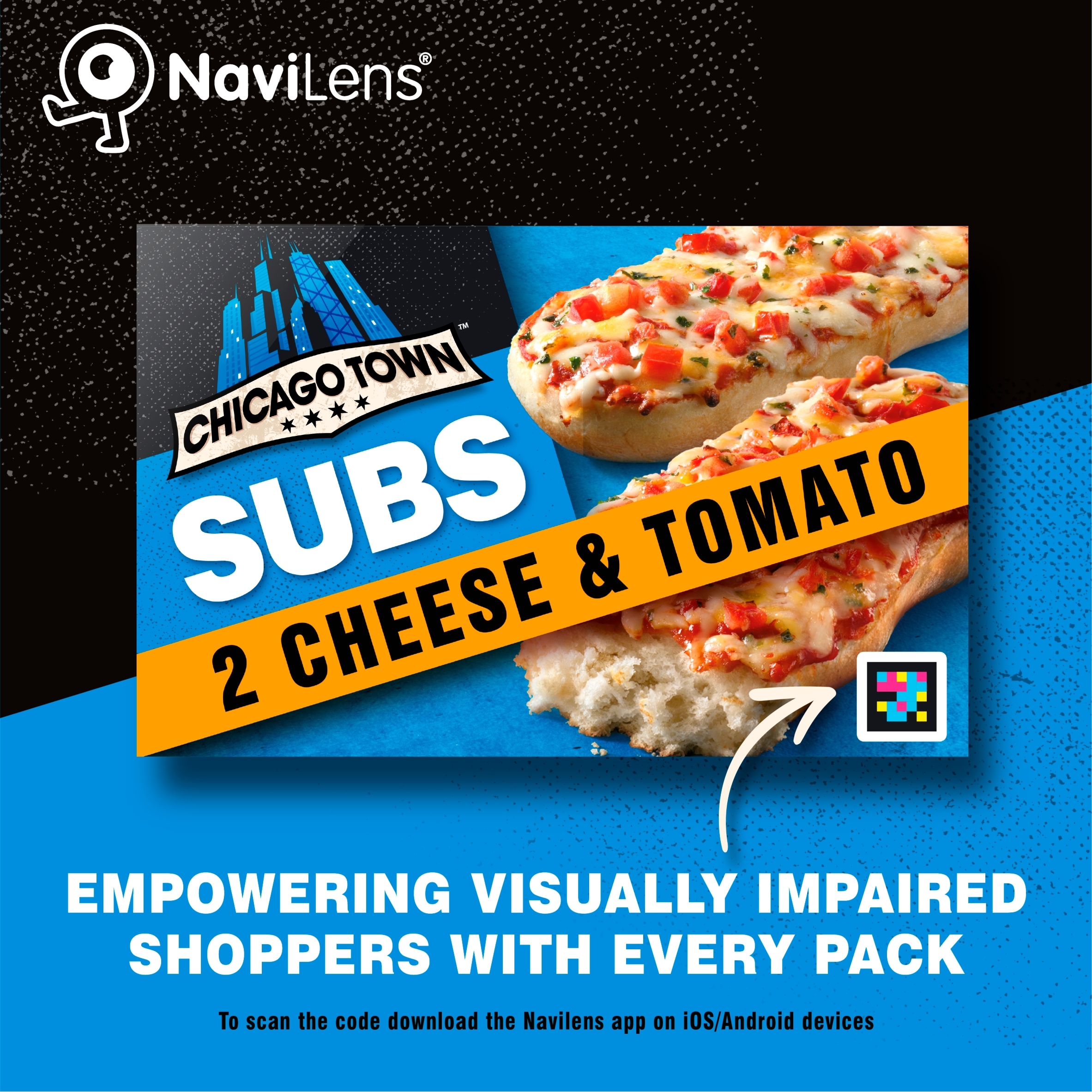 Chicago Town Subs Cheese & Tomato 2 x 125g thumbnail 3