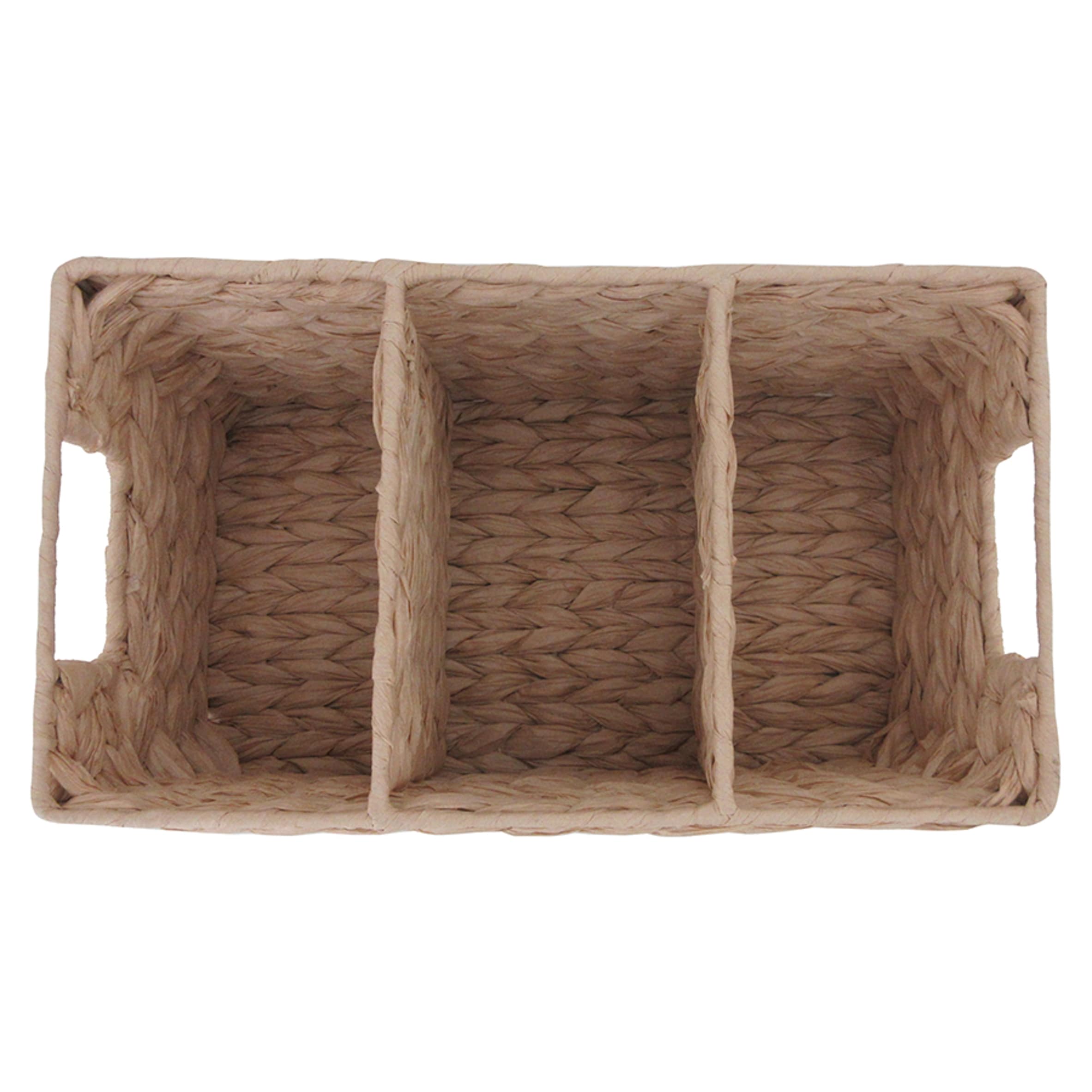 F&F Home Natural 3 Section Storage Basket thumbnail 4