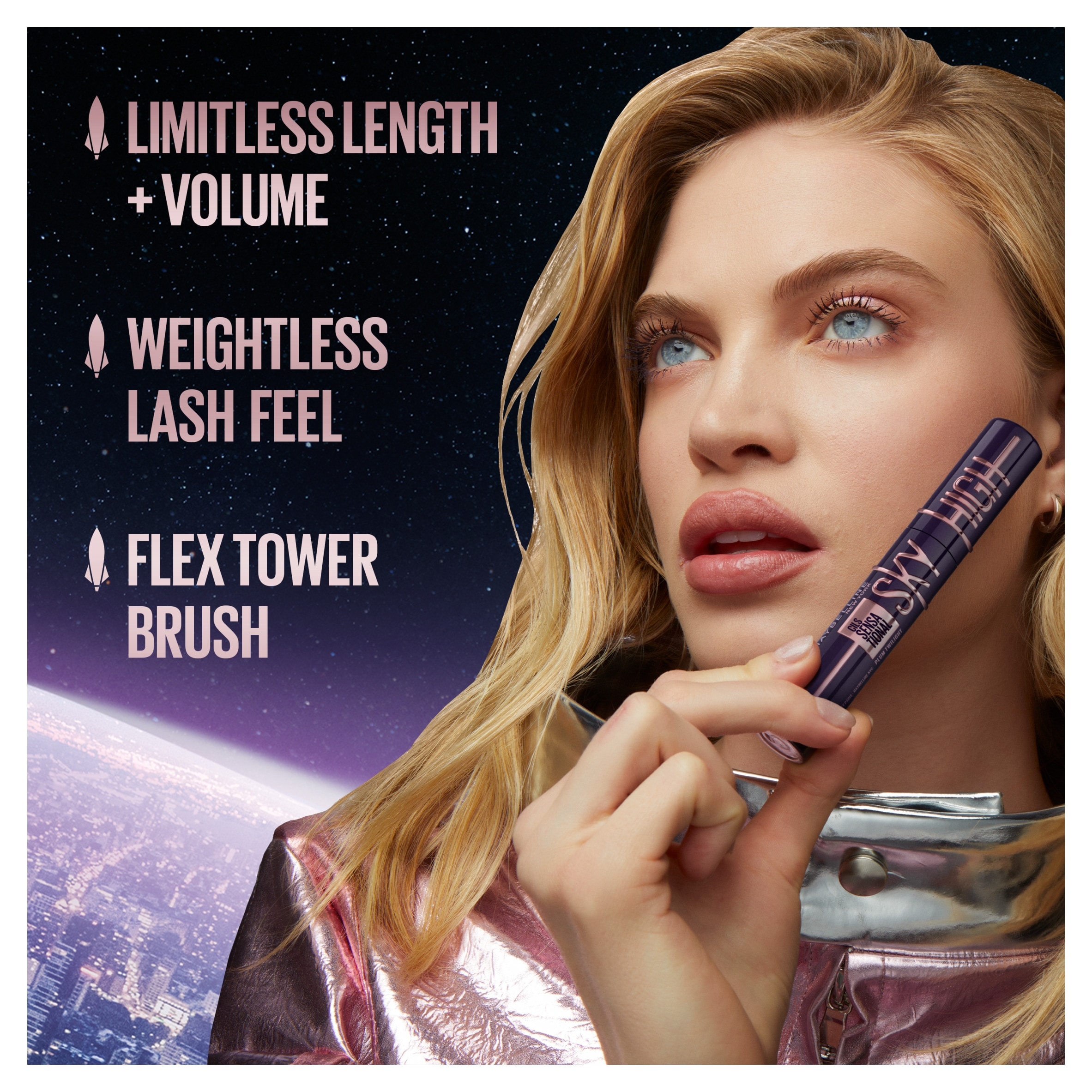 Maybelline Lash Sensational Sky High Mascara Plum Twilight 7.5ml thumbnail 3