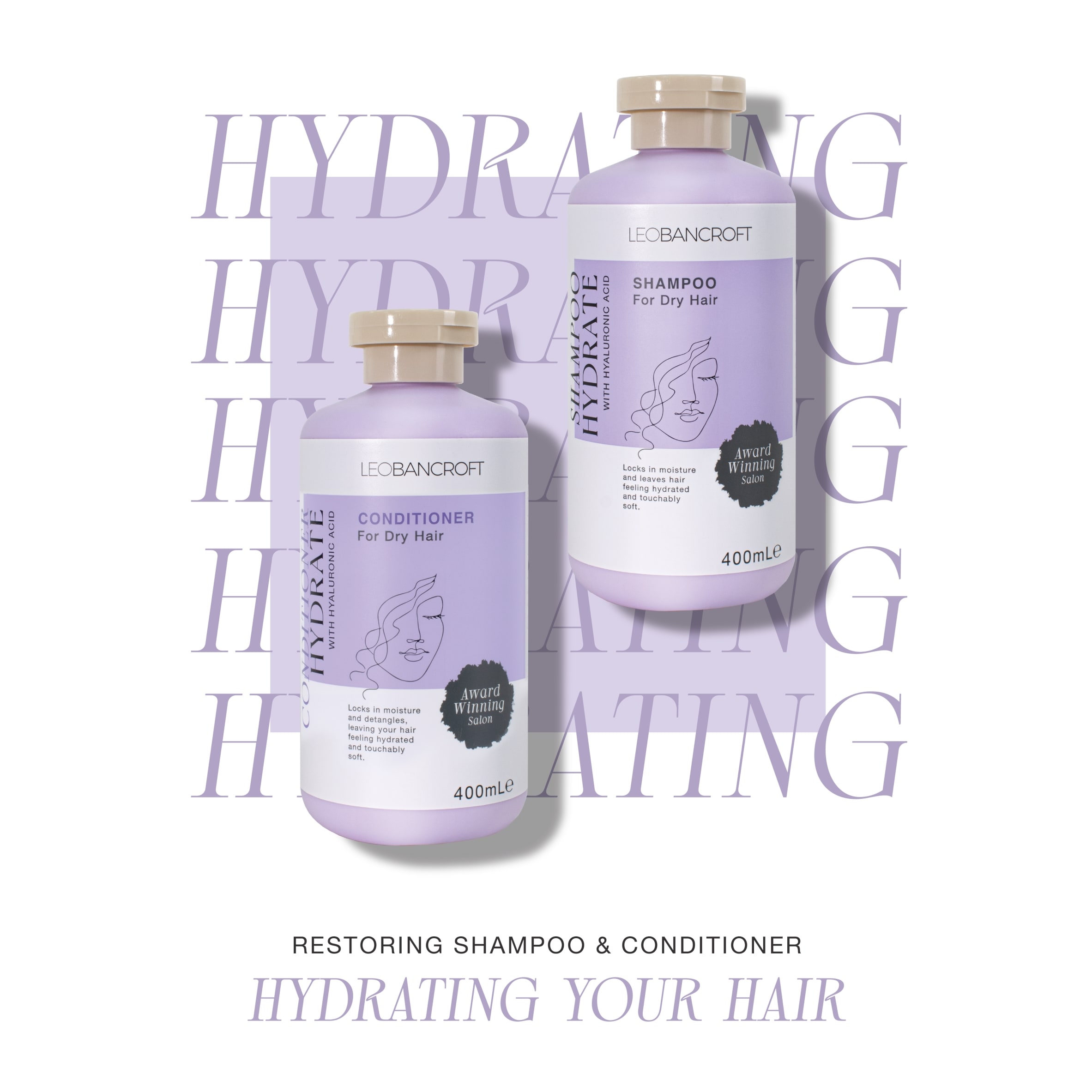 LEO BANCROFT SHAMPOO HYDRATE WITH HYALURONIC ACID 400ml thumbnail 2