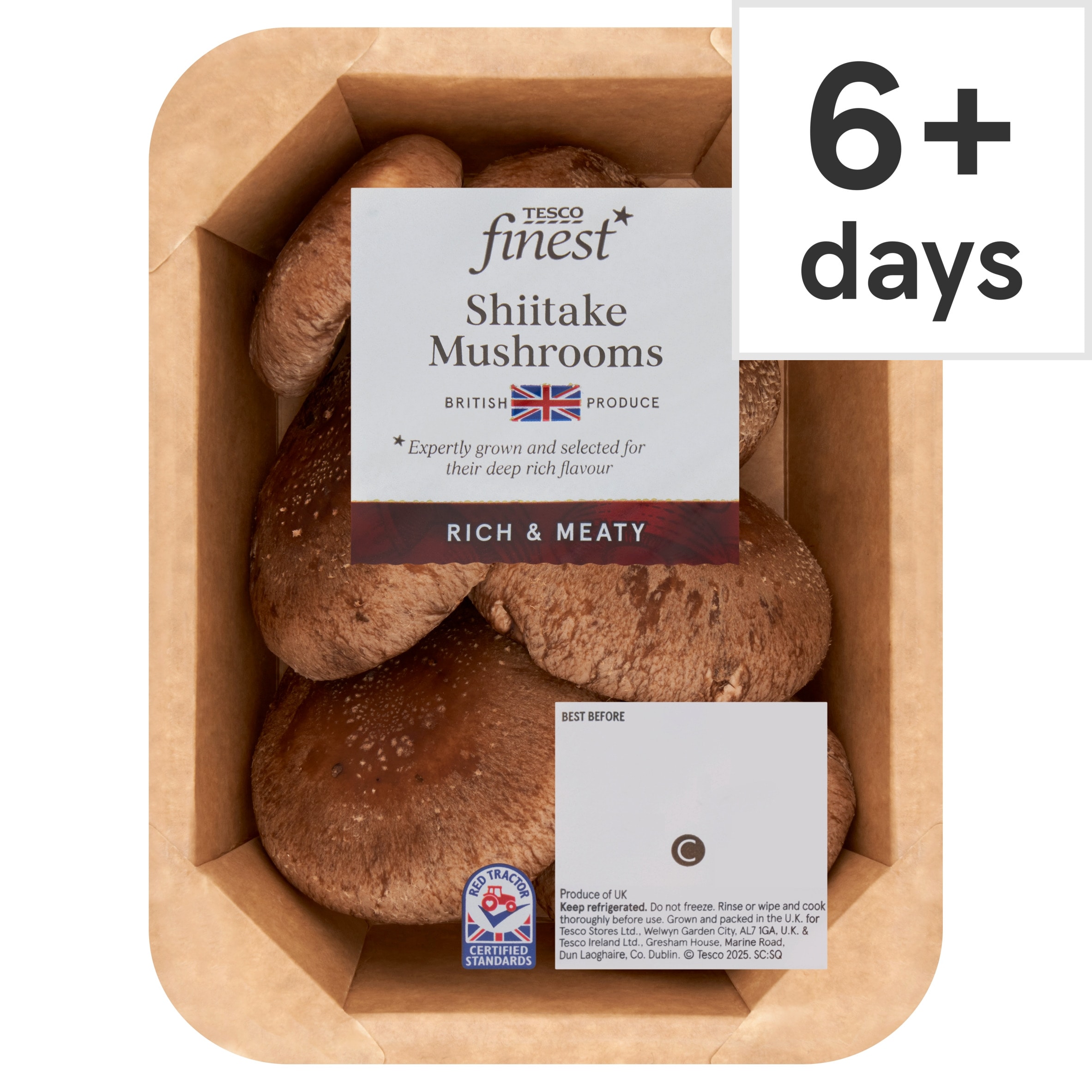 Tesco Finest Shiitake Mushrooms 125g