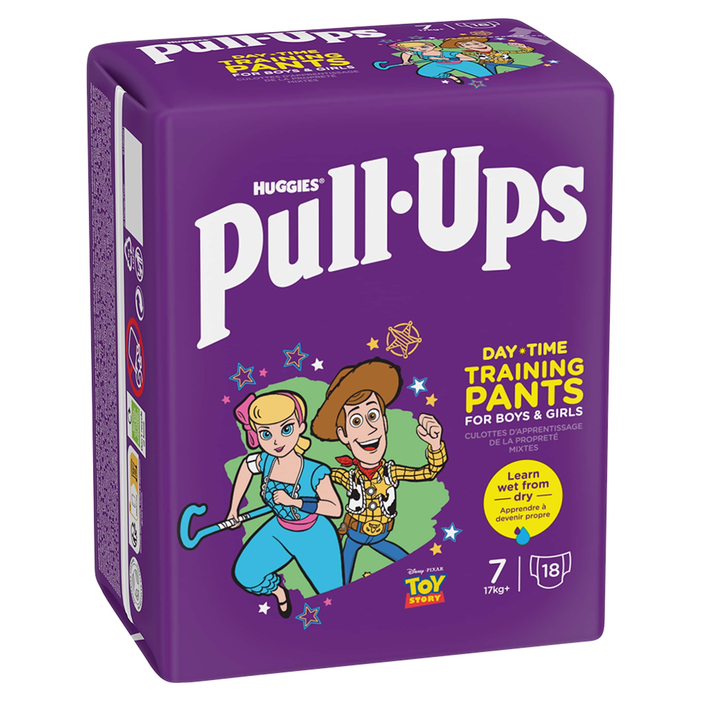 Huggies Pull Ups Training Nappy Pants Size 7 x18 thumbnail 2