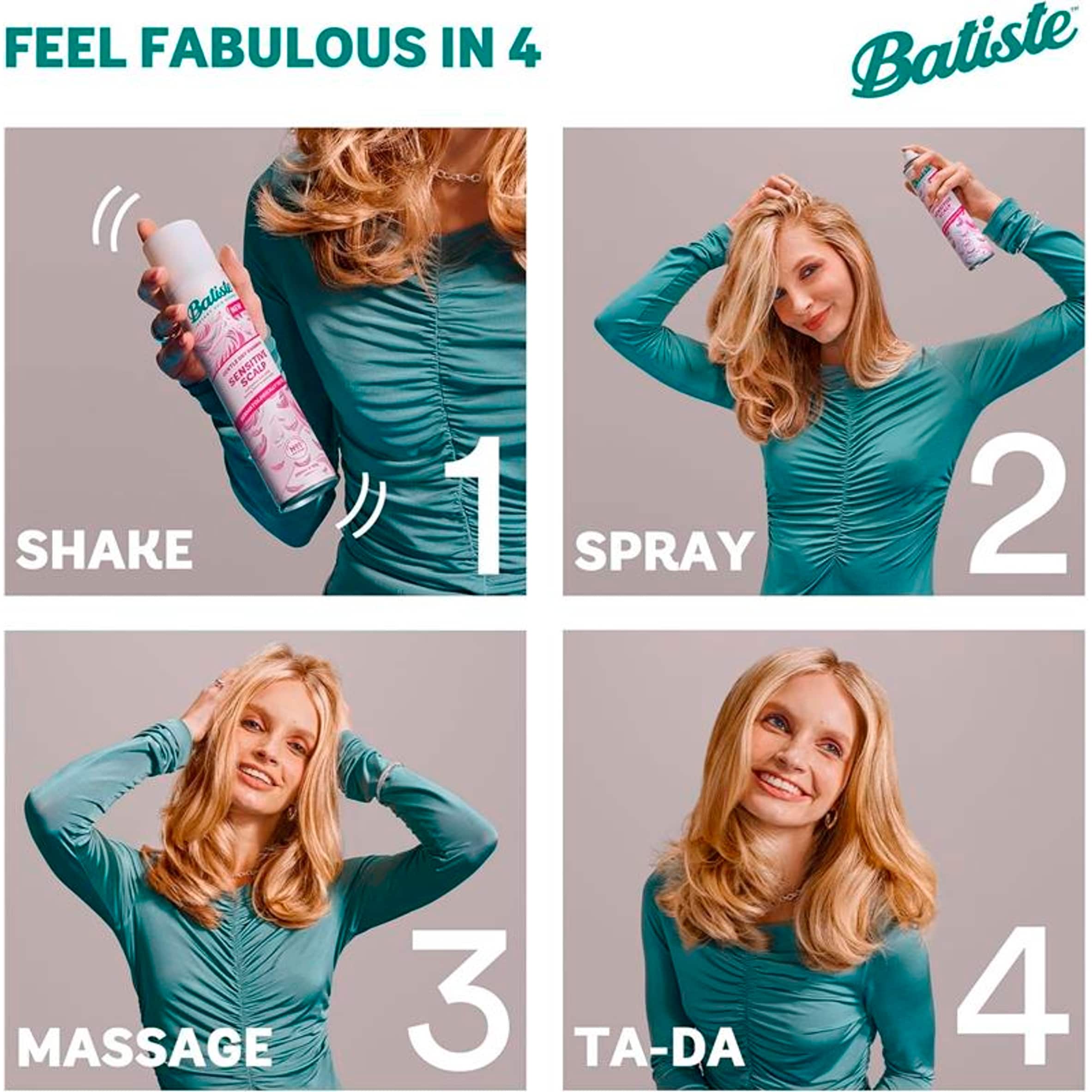Batiste Sensitive Scalp Dry Shampoo 200ml thumbnail 5